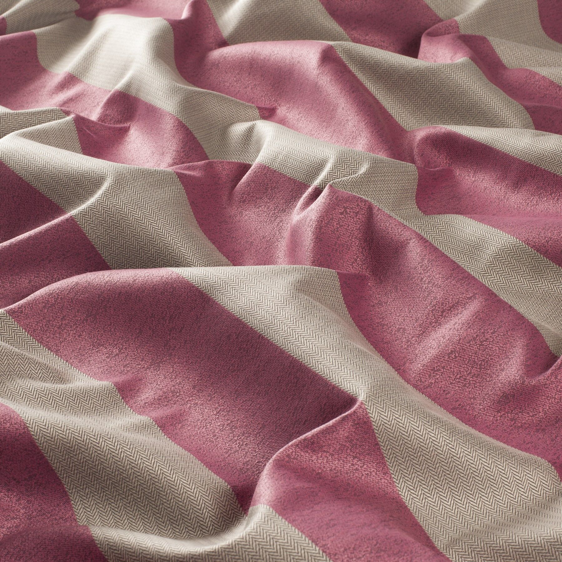9 7865 060 Blackpool Jab Vorhangstoff Meterware Gestreift Rosa