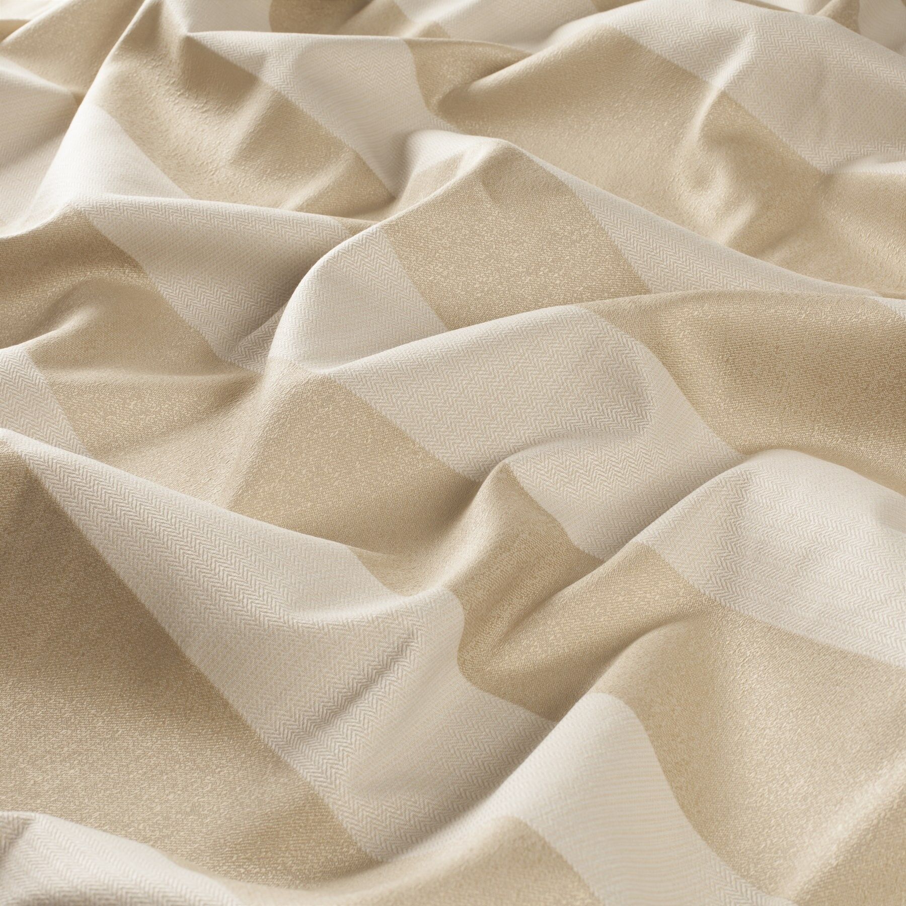 9 7865 071 Blackpool Jab Vorhangstoff Meterware Gestreift Beige