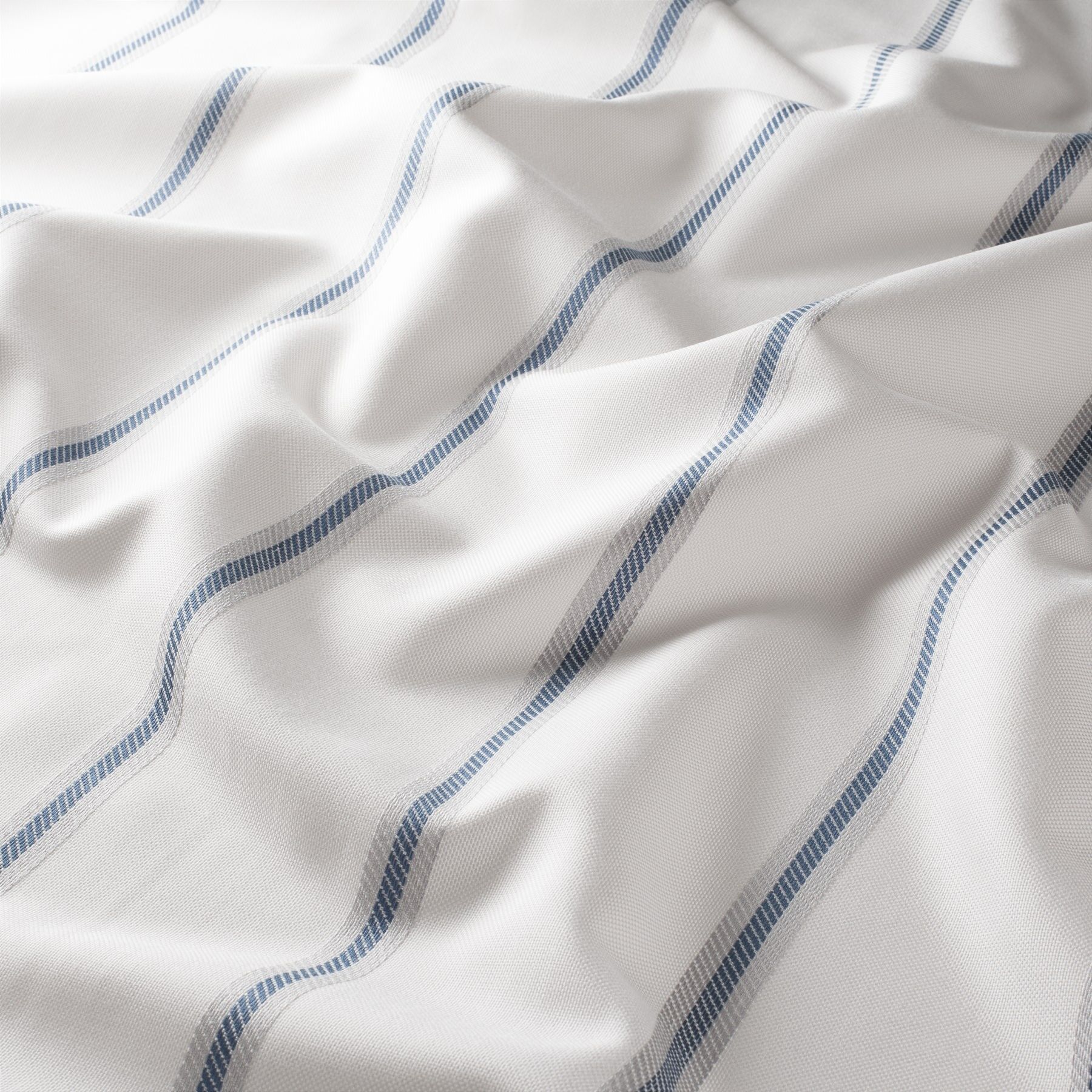 Ch3291 050 Summerdust Jab Vorhangstoff Meterware Gestreift Blau Weiss