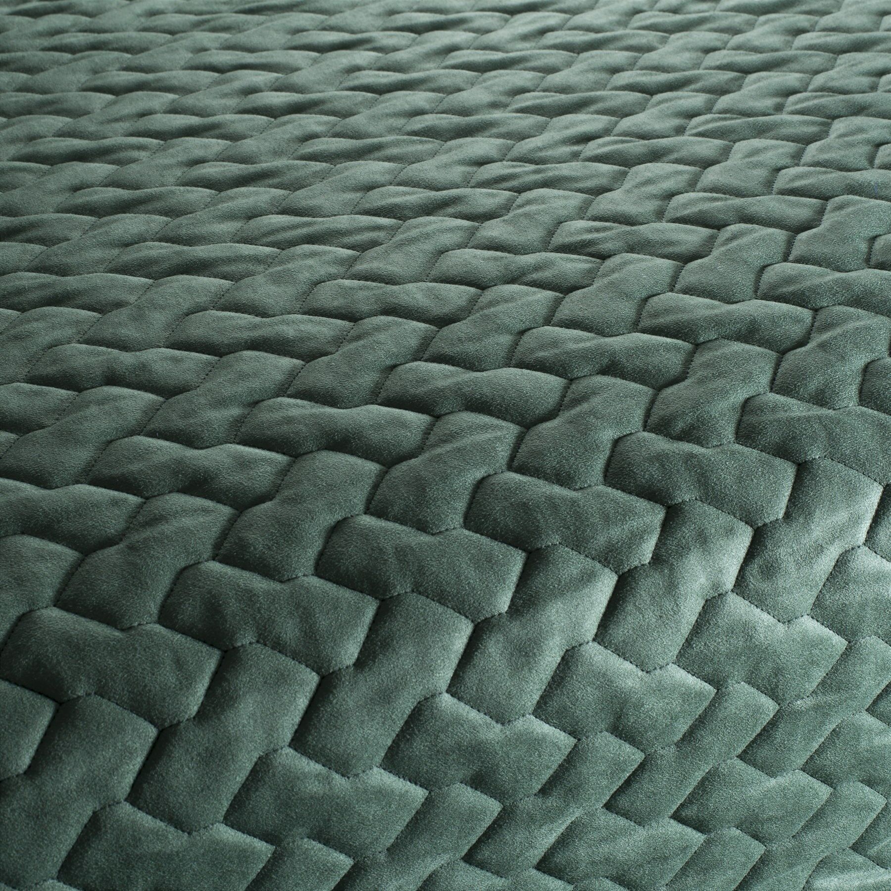 Ch3106 031 Super Trouper Microfaser Polsterstoff Bestickt Gemustert Gruen