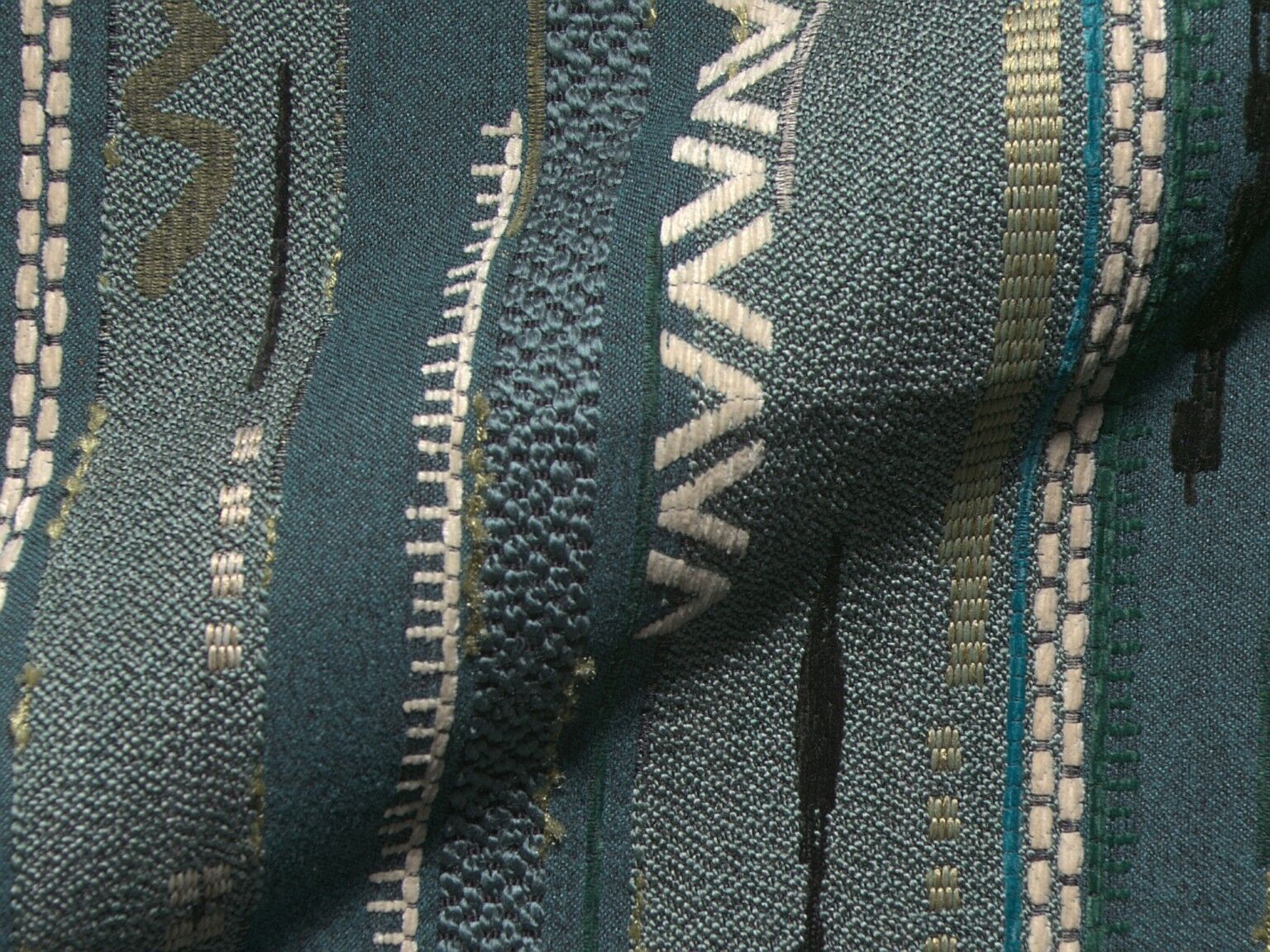 Goa 463 Hoepke Q2 Moebelstoff Gemustert Blau