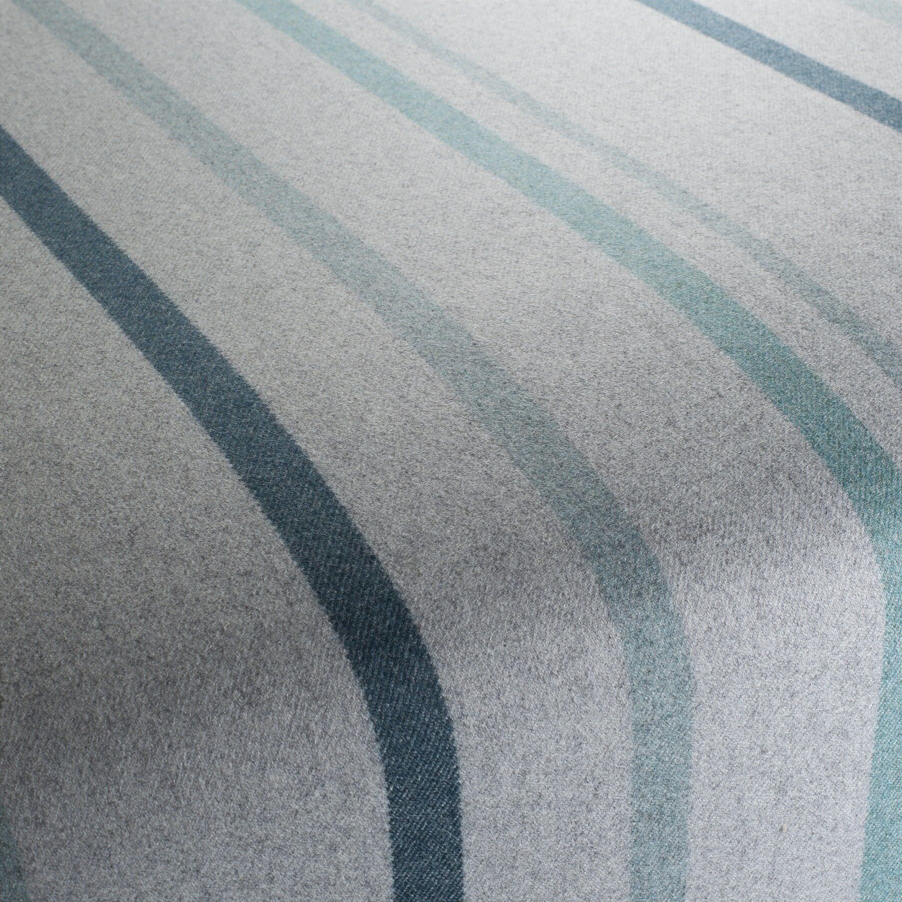 Ja2048 080 Glasgow Jab Polsterstoffe Wolle Gestreift Tuerkis Blau Grau