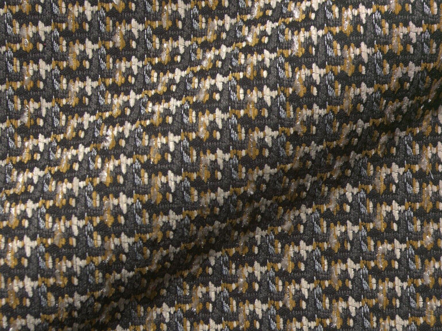 Lawa 456 Q2 Moebelstoff Polsterstoff Hoepke Grob Gewebt Gestreift Schwarz