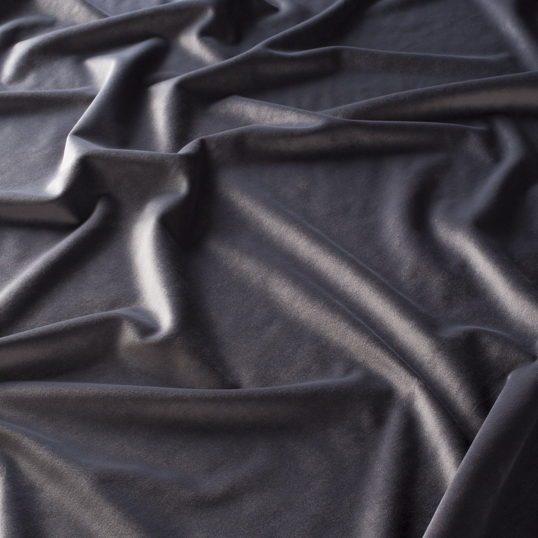 Ch2992 096 Heavens Gate Exklusiver Samt Velvet Vorhangstoff Polsterstoff Grau