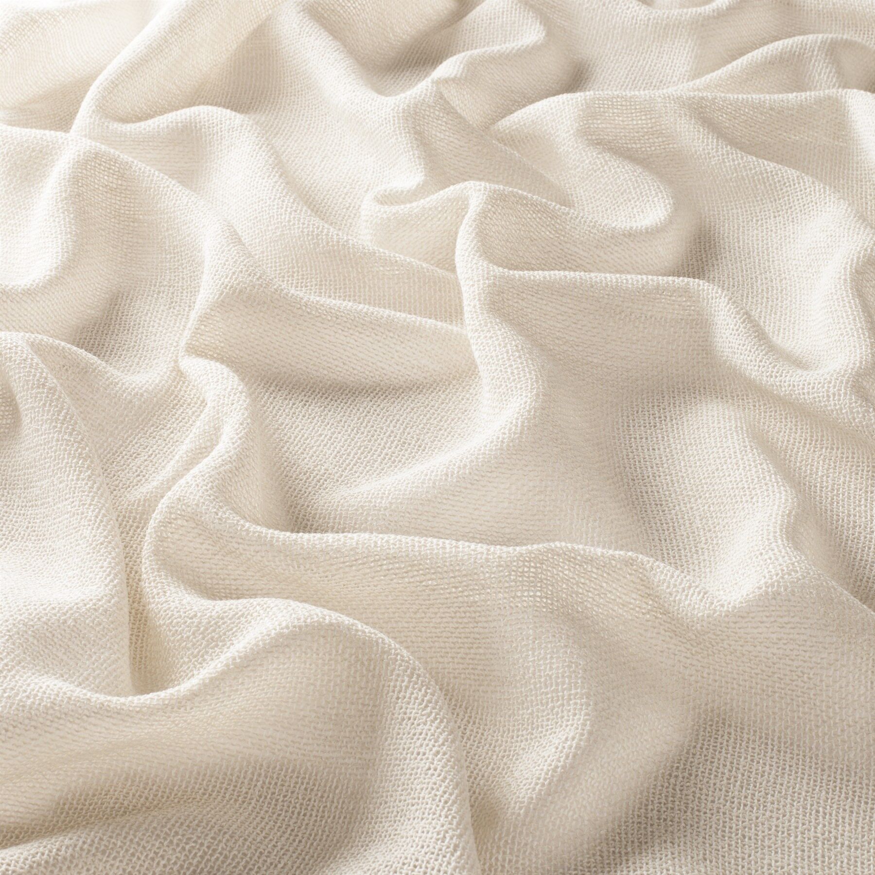 Cl4042 070 Chivasso Gardinenstoff Meterware Halbtransparent Creme Beige