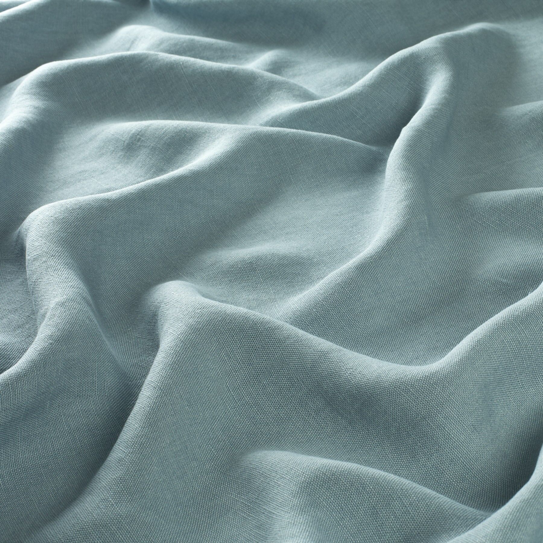 Ch2985 051 Honest Reboot Leinen Vorhang Blau