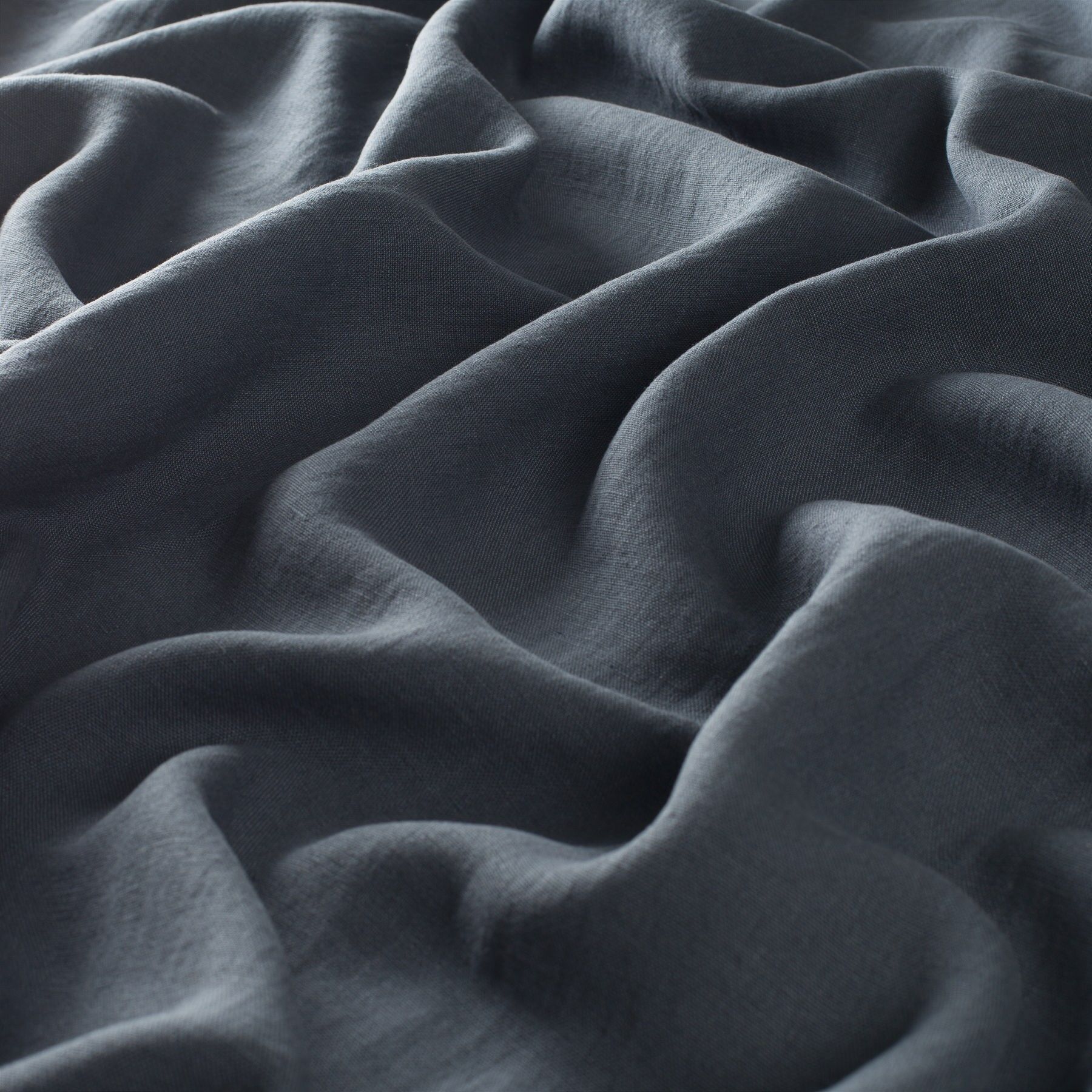 Ca1256 053 Rosy Linen Vorhangstoffe Landhausstil Meterware Blau