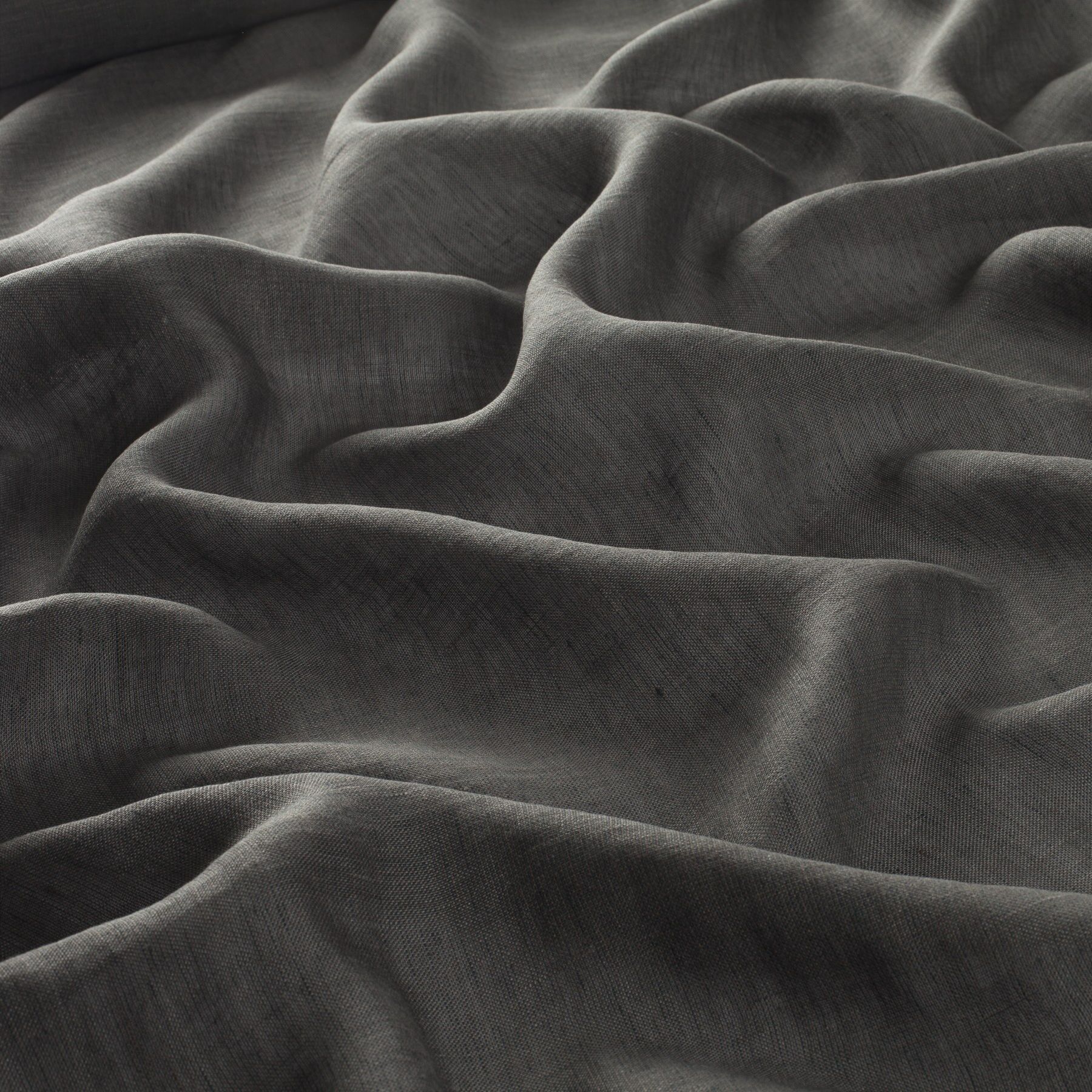 Ch2451 097 Sutton House Gardinenstoff Leinen Meterware Grau