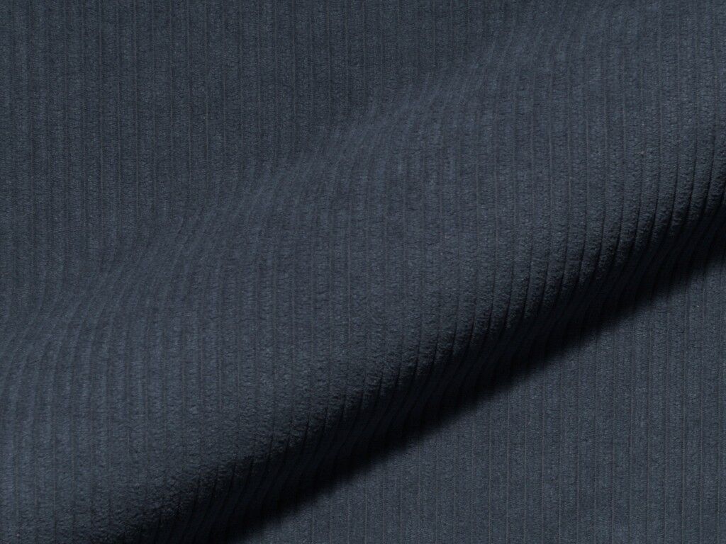 Aluna 253 Hoepke Polsterstoff Meterware Feincord Blau