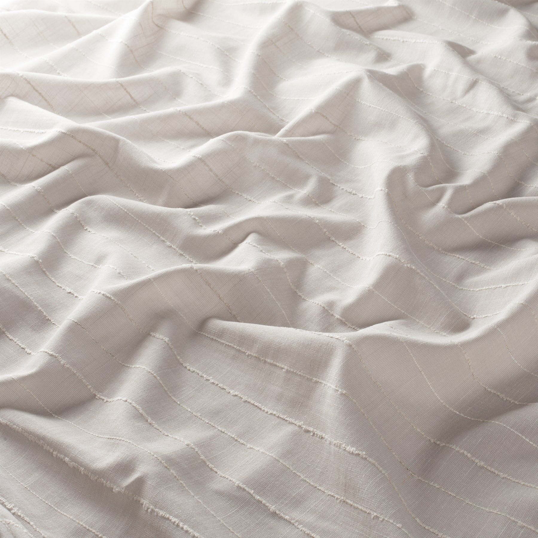 Ja7108 091 Naturia Stripe Gardinenstoff Meterware Gestreift Grau