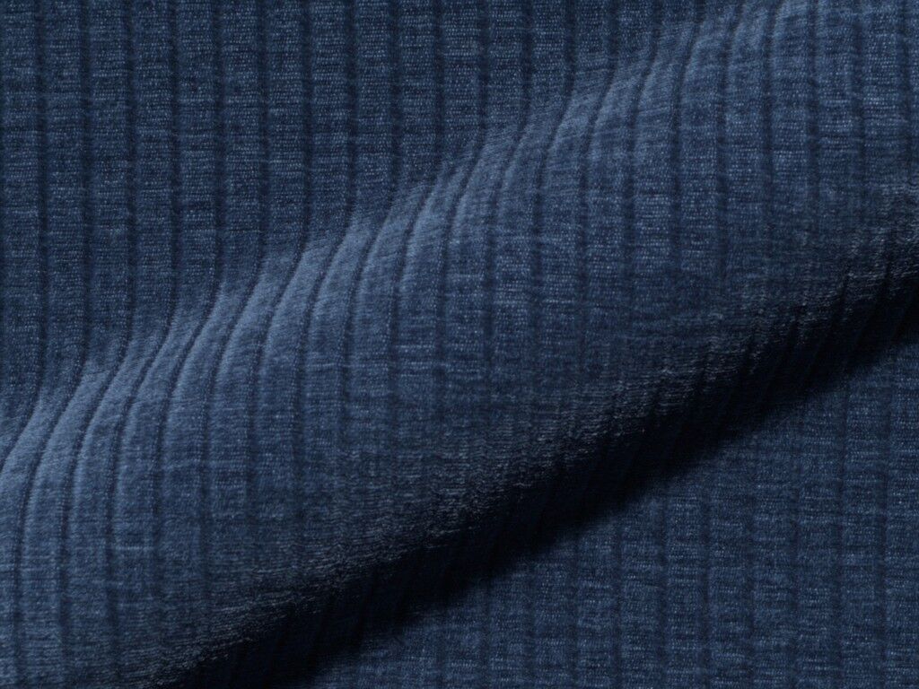 Leano 233 Hoepke Polsterstoff Meterware Breitcord Blau