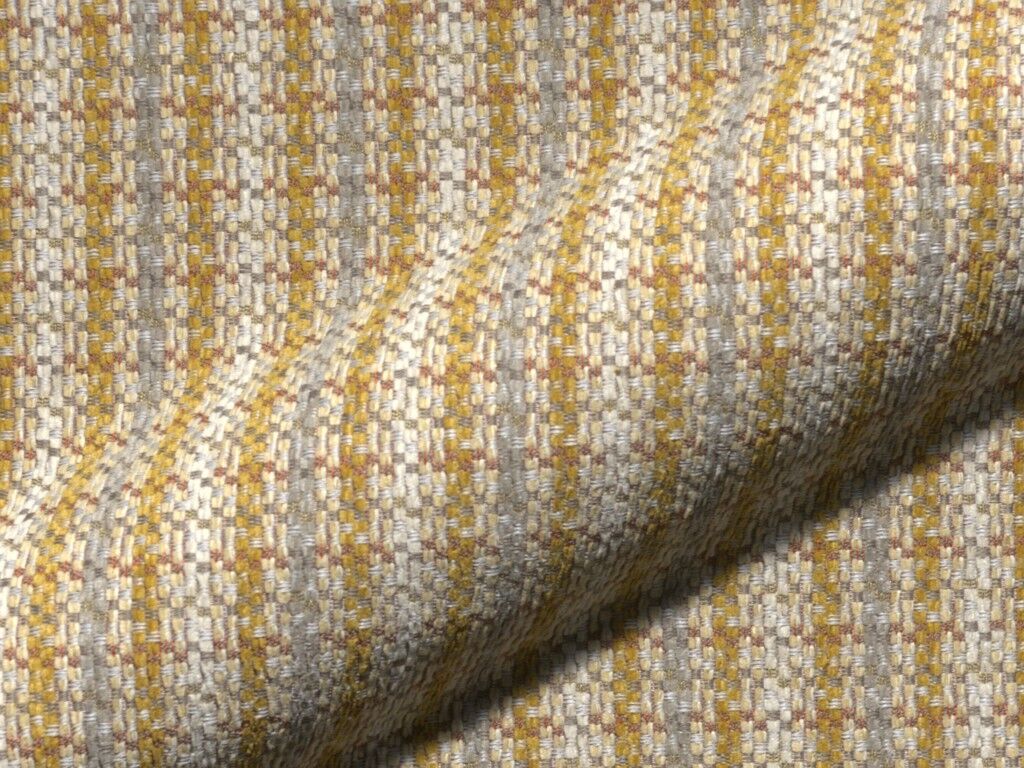 Ravello 112 Hoepke Polsterstoff Meterware Landhausstil Gestreift Gelb