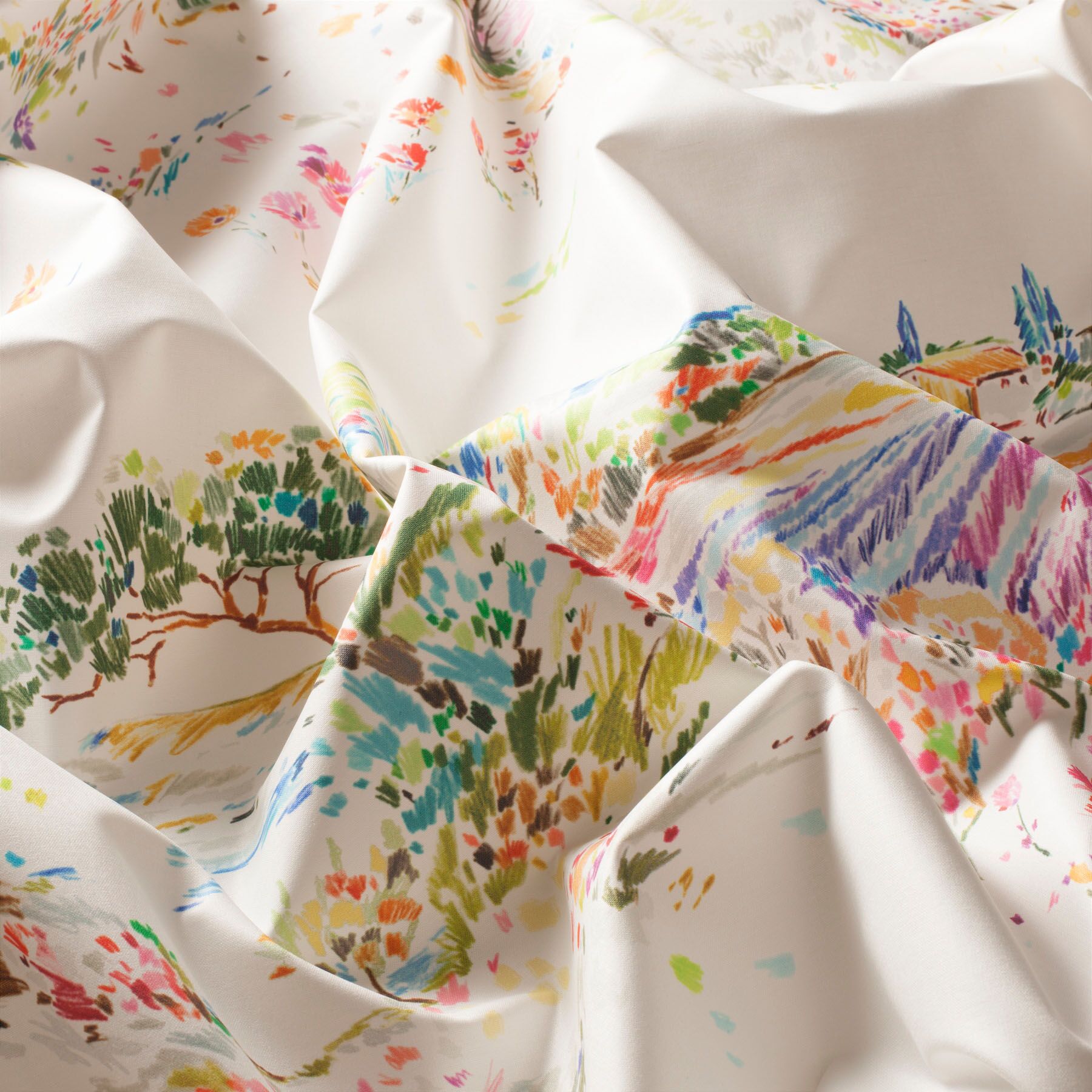 1 8764 060 Salon De Provence Jab Vorhangstoff Meterware Mit Blumenmuster Bunt