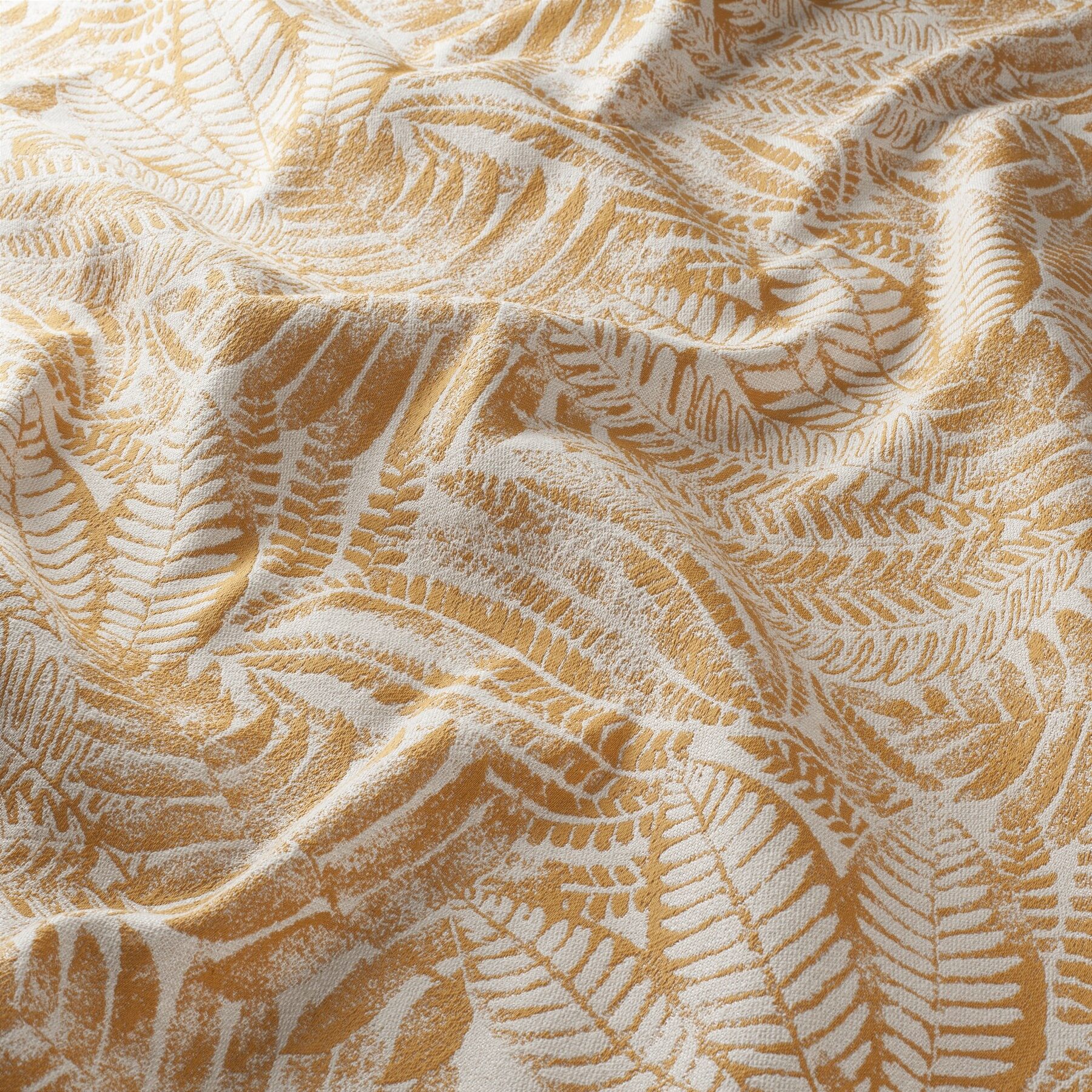 Ja7075 060 Palmera Jab Vorhangstoff Meterware Gemustert Orange