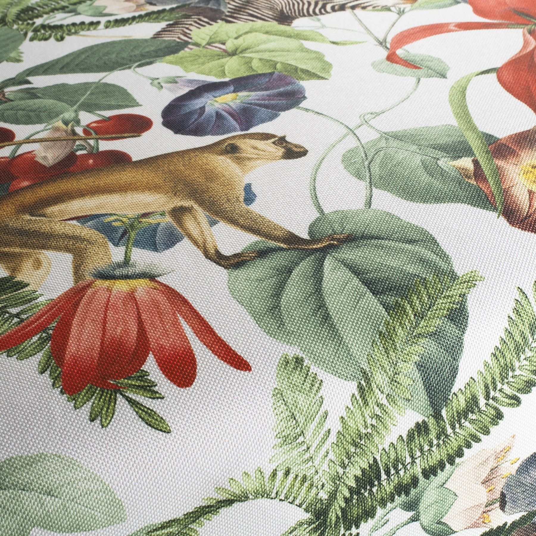 Ja8000 070 Exotic Jab Vorhangstoff Meterware Gemustert Weiss