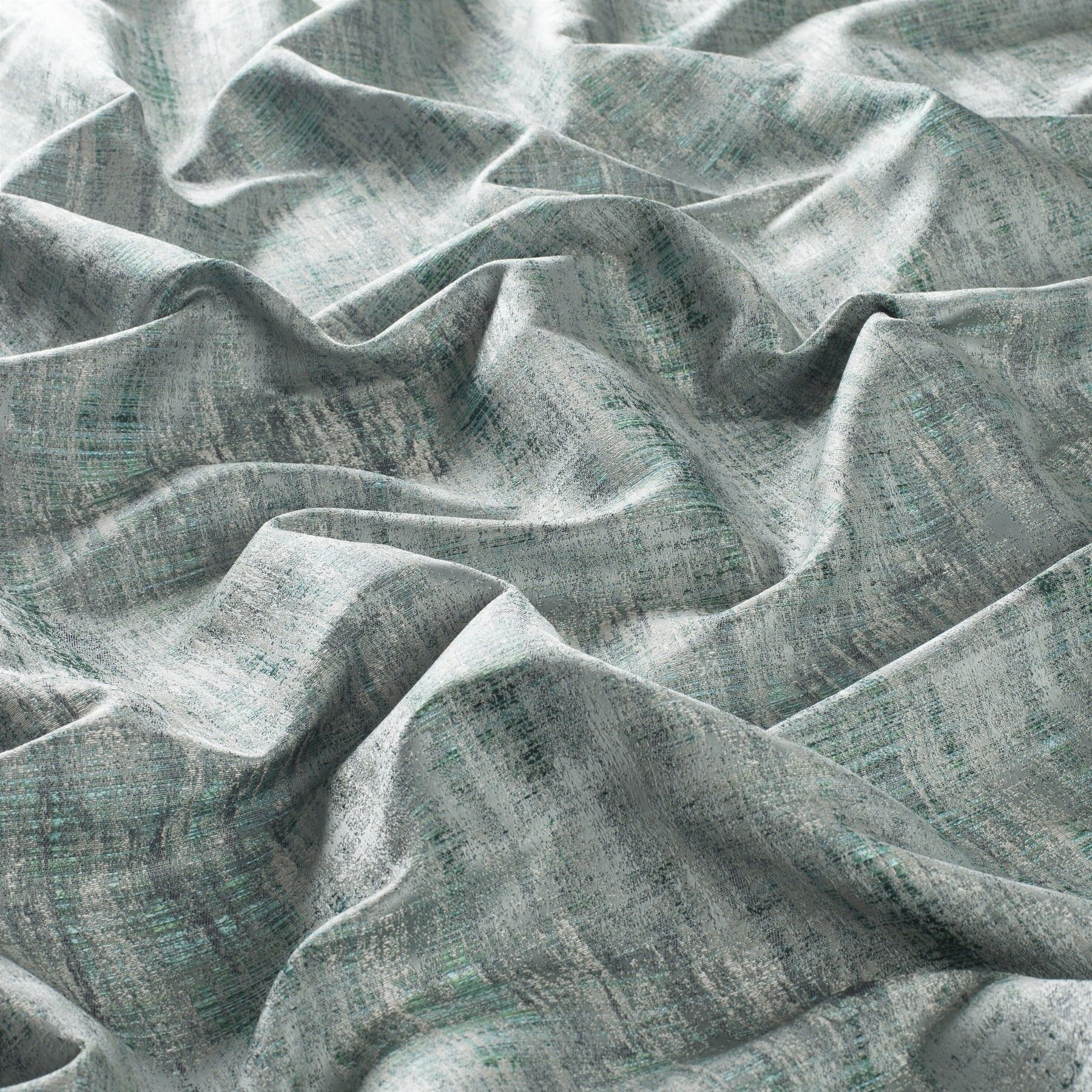 9 7877 032 Kalahari Jab Vorhangstoff Meterware Gemustert Gruen