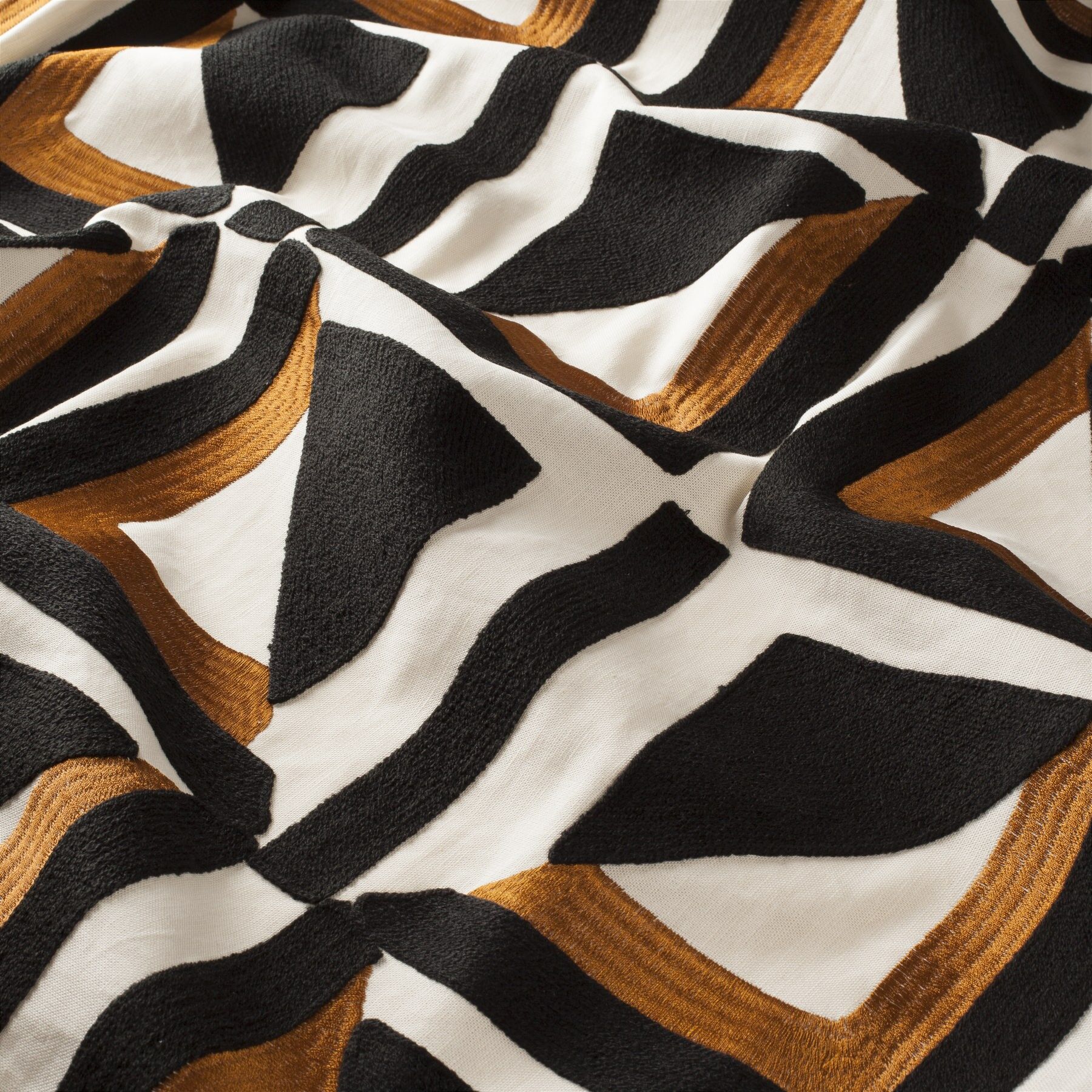 Ca1705 060 Ray Of Light Jab Vorhangstoff Meterware Gemustert Orange