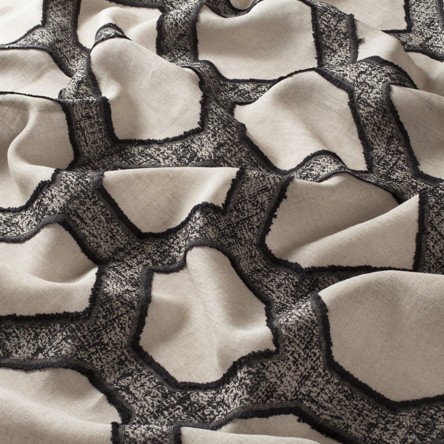 9 7821 071 Facet Jab Vorhangstoff Meterware Gemustert Braun Beige 9 7821 071 Facet Jab Vorhangstoff Meterware Gemustert Braun Beige