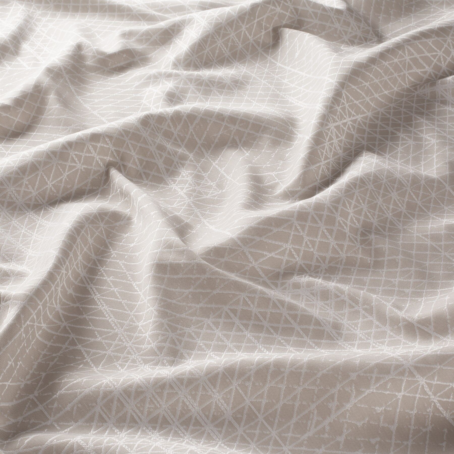 9 7924 070 Ice Crystal Jab Vorhangstoff Meterware Gemustert Beige