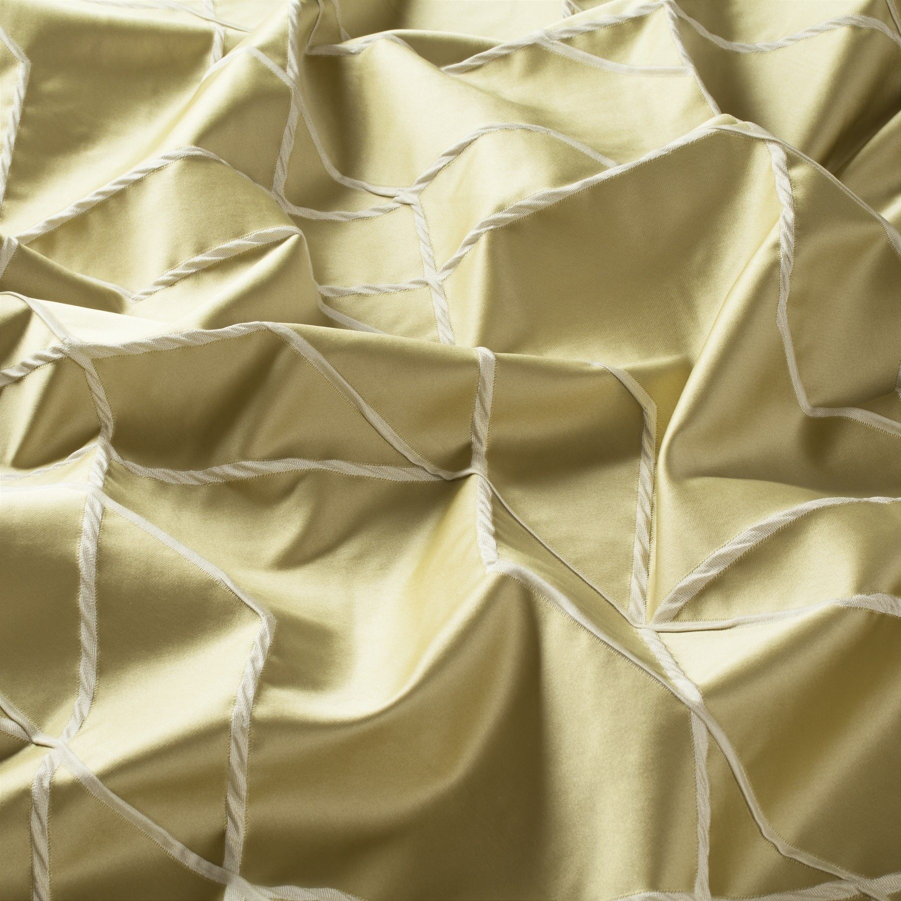 9 7760 030 Calypso Jab Vorhangstoff Meterware Gemustert Gruen Gelb