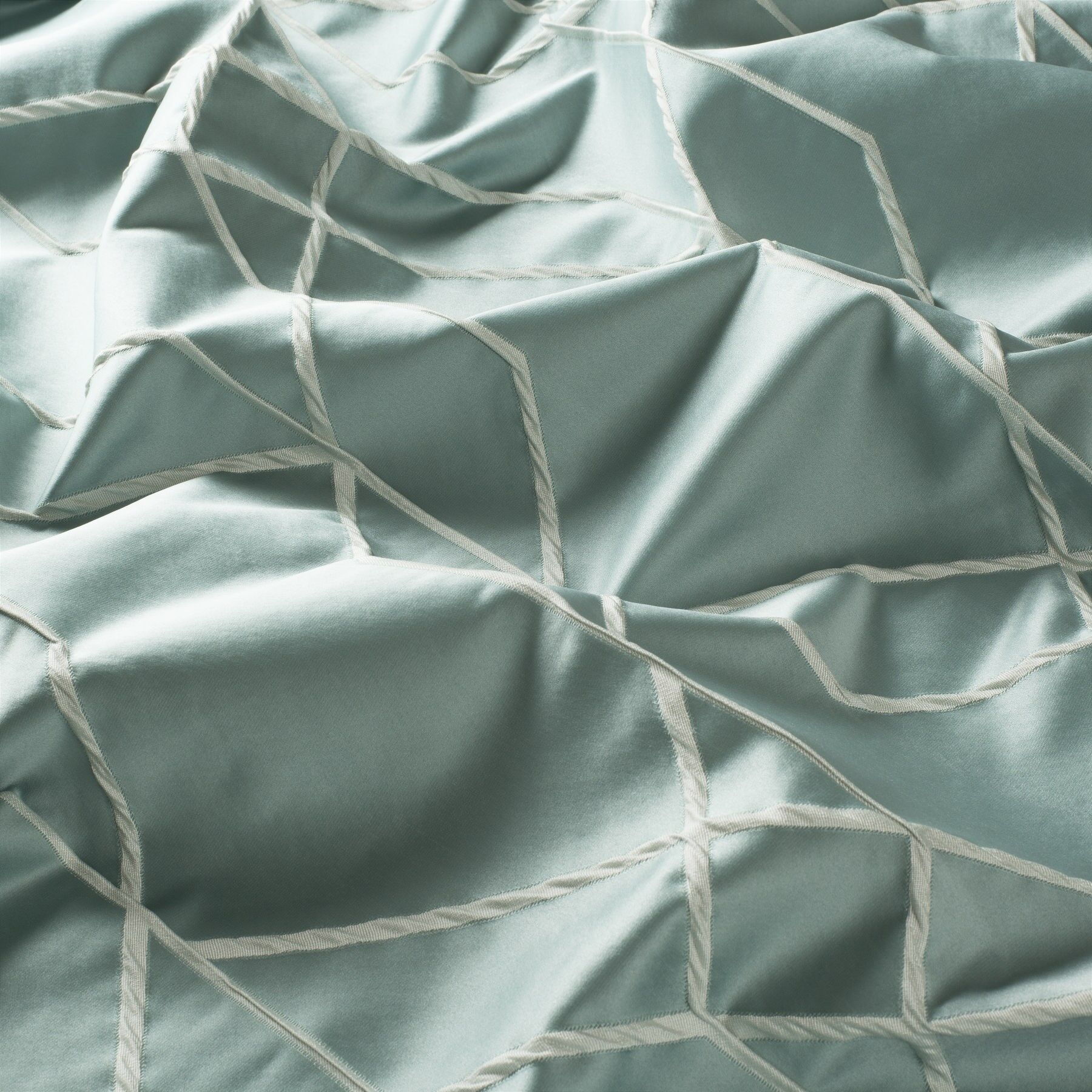 9 7760 081 Calypso Jab Vorhangstoff Meterware Gemustert Tuerkis