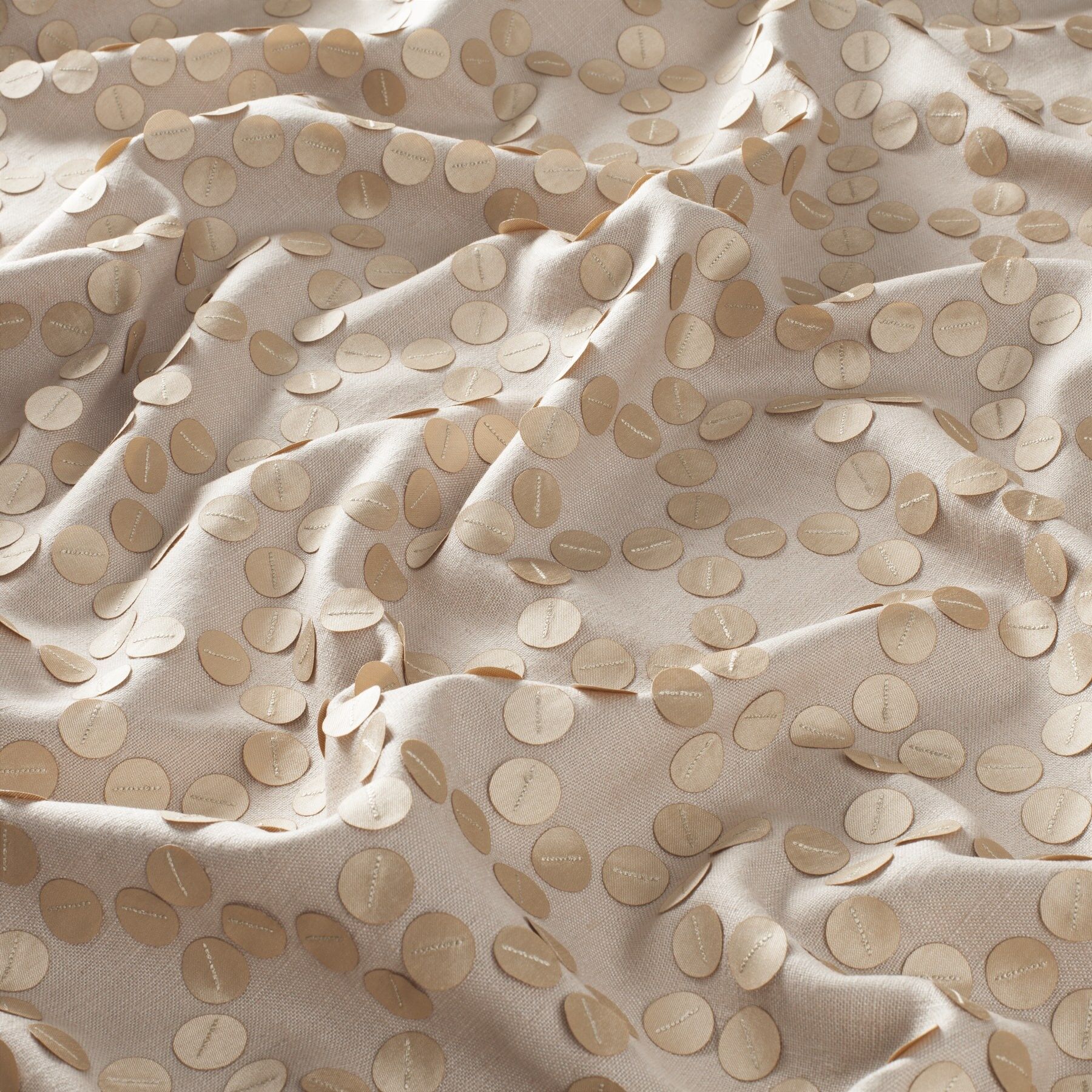 9 7841 020 Nicely Jab Vorhangstoff Meterware Gemustert Braun