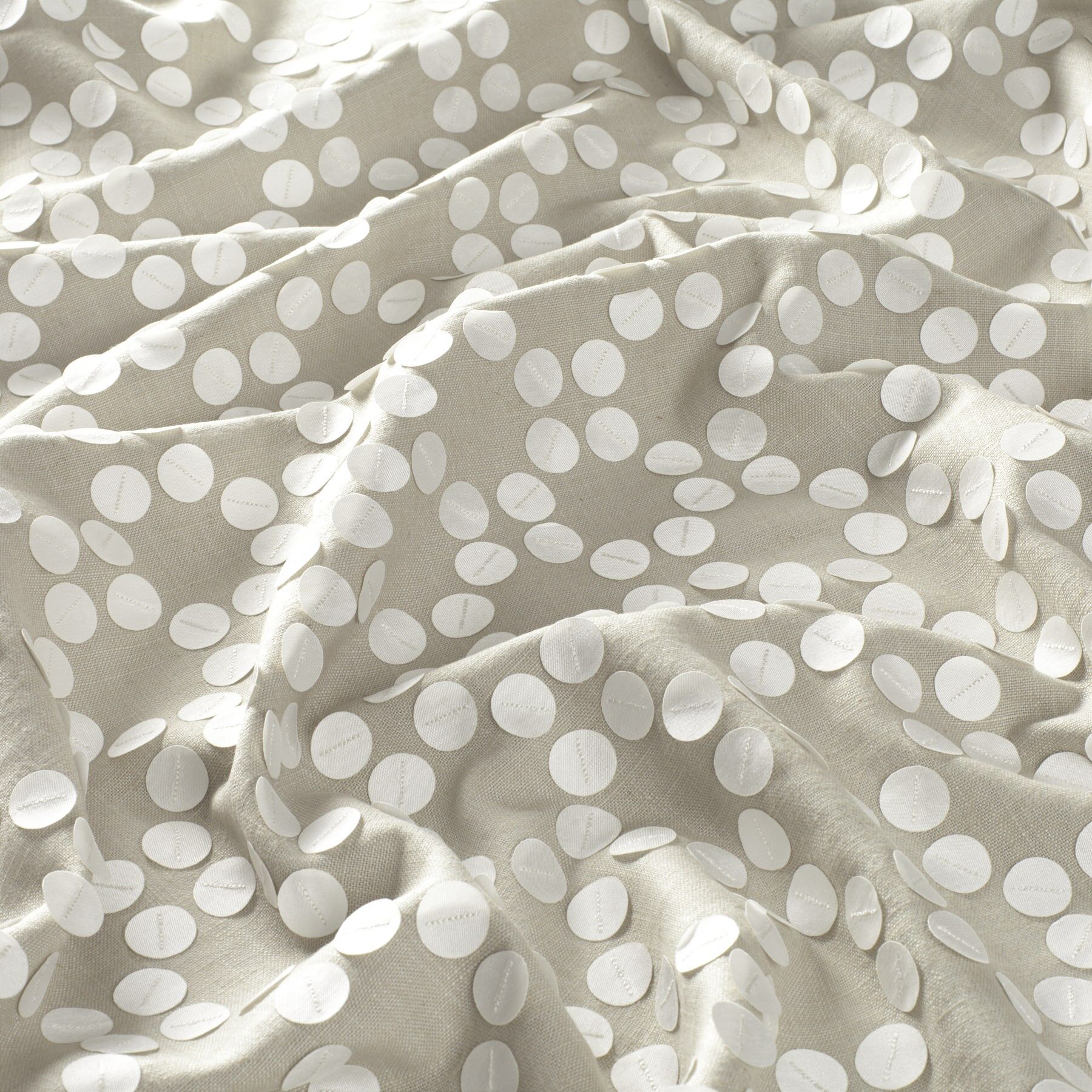 9 7841 091 Nicely Jab Vorhangstoff Meterware Gemustert Beige