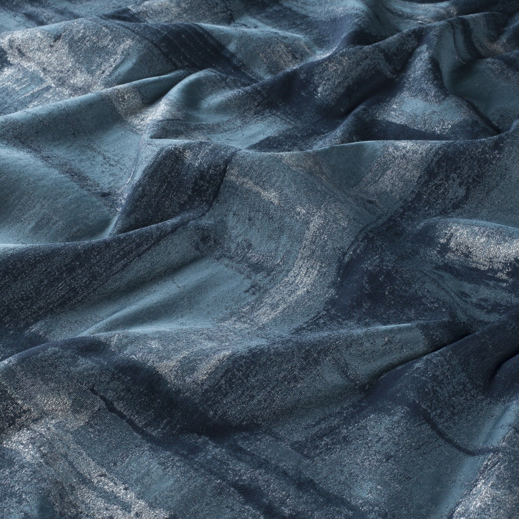 9 7923 050 Granat Jab Vorhangstoff Meterware Gemustert Blau