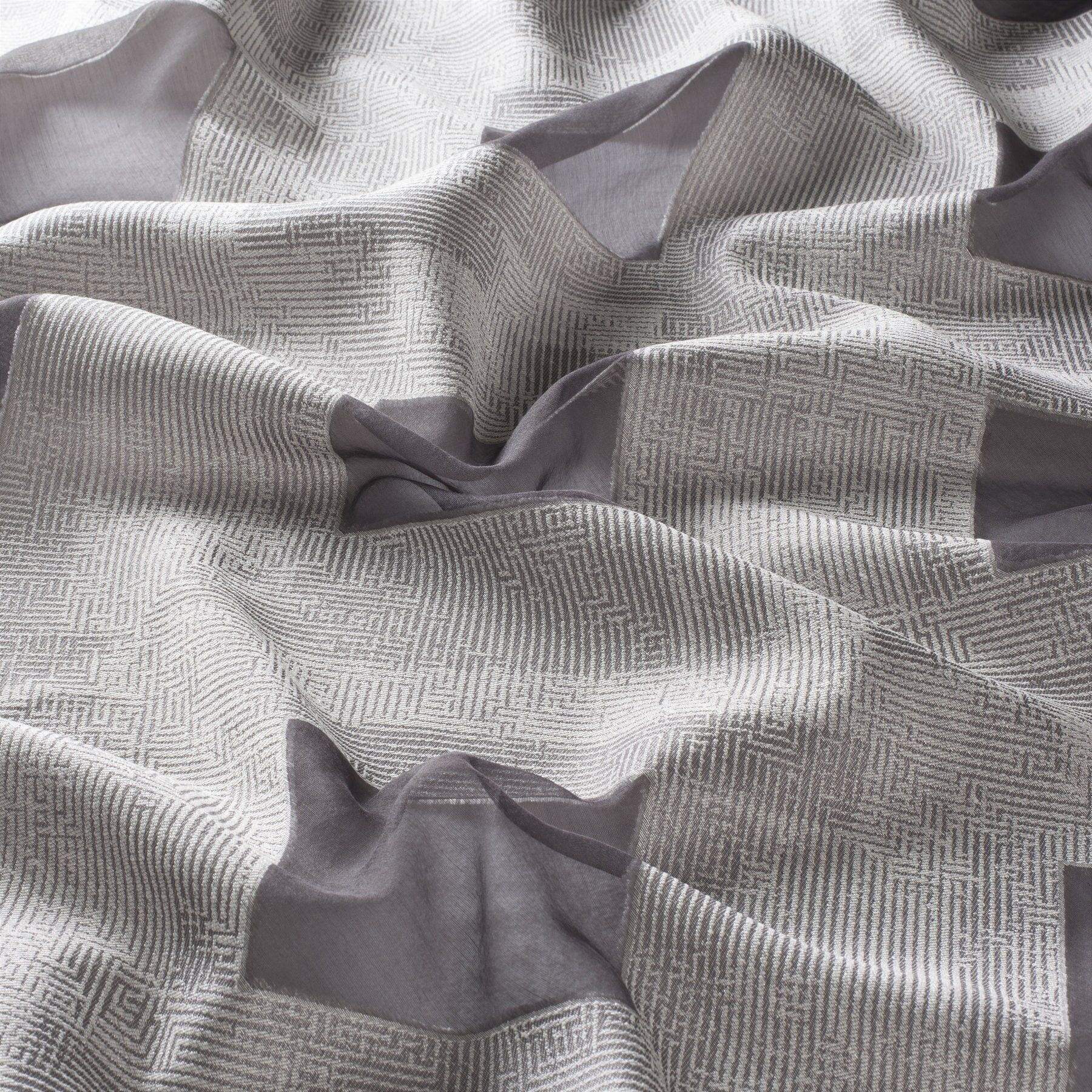 Ca1645 091 Off The Wall Jab Vorhangstoff Meterware Gemustert Grau