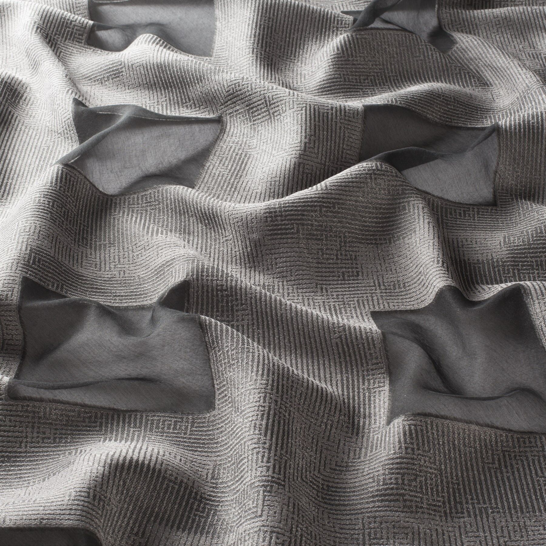 Ca1645 092 Off The Wall Jab Vorhangstoff Meterware Gemustert Grau