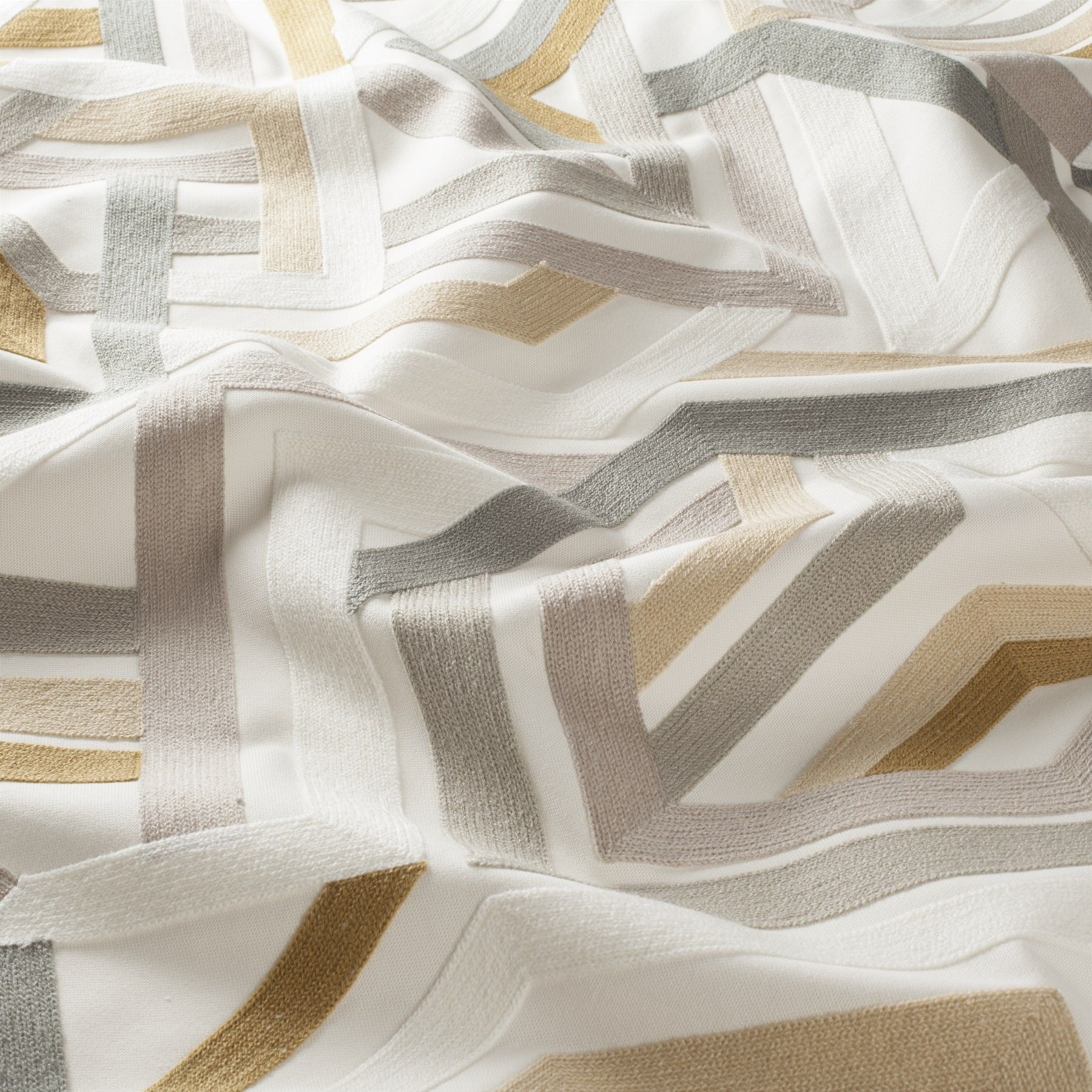 Ca1795 070 Edge Of Heaven Jab Vorhangstoff Meterware Gemustert Beige