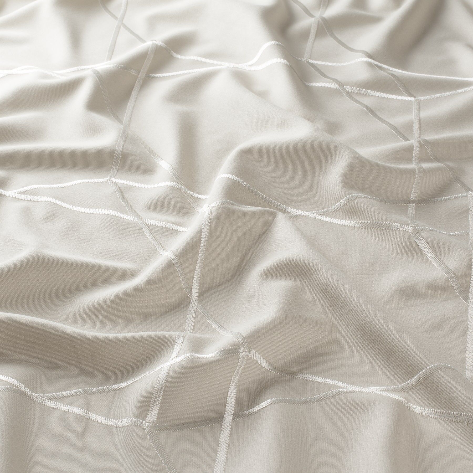 Gs1004 071 Royal Jab Vorhangstoff Meterware Gemustert Beige