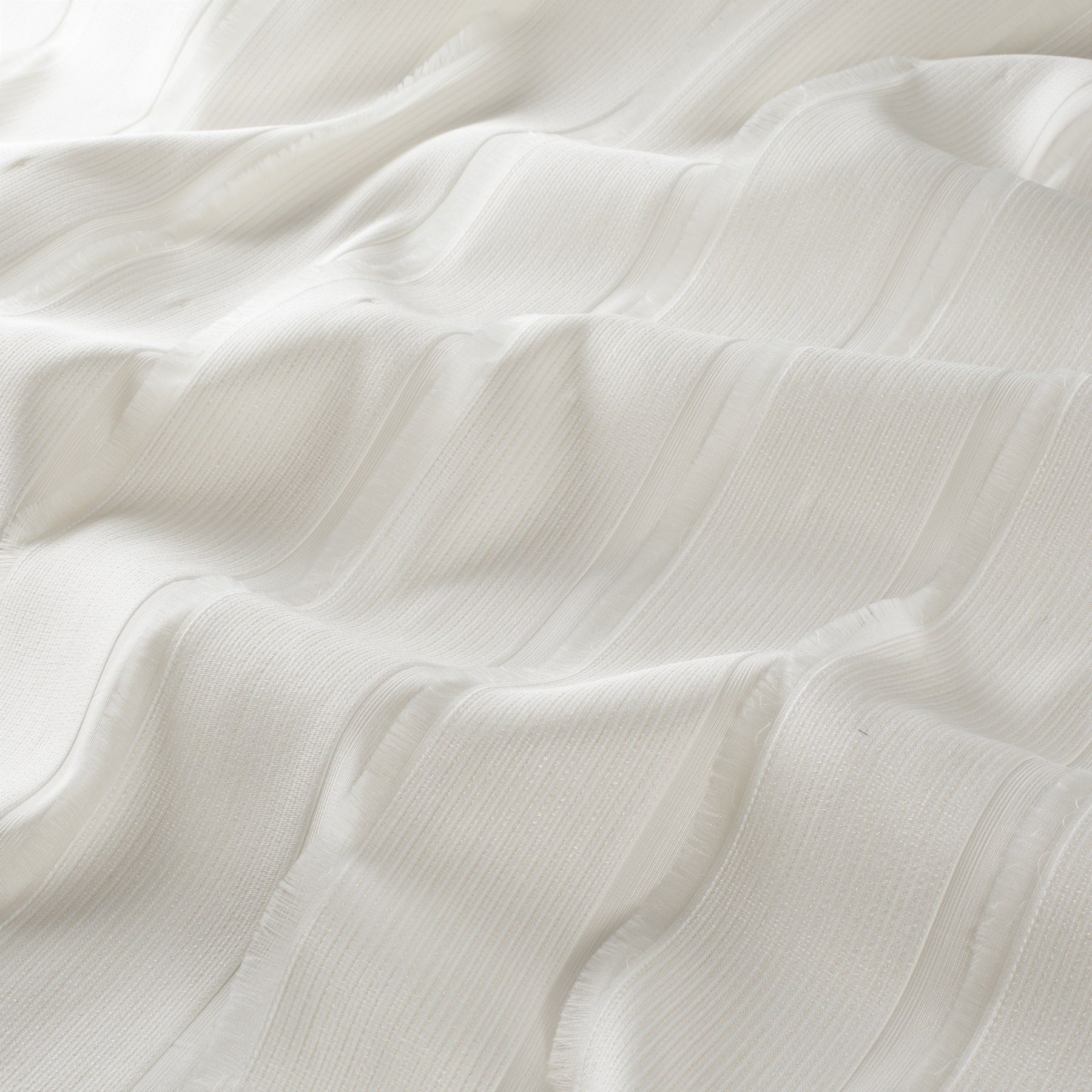 Ja7055 070 Olala Jab Vorhangstoff Meterware Gemustert Weiss