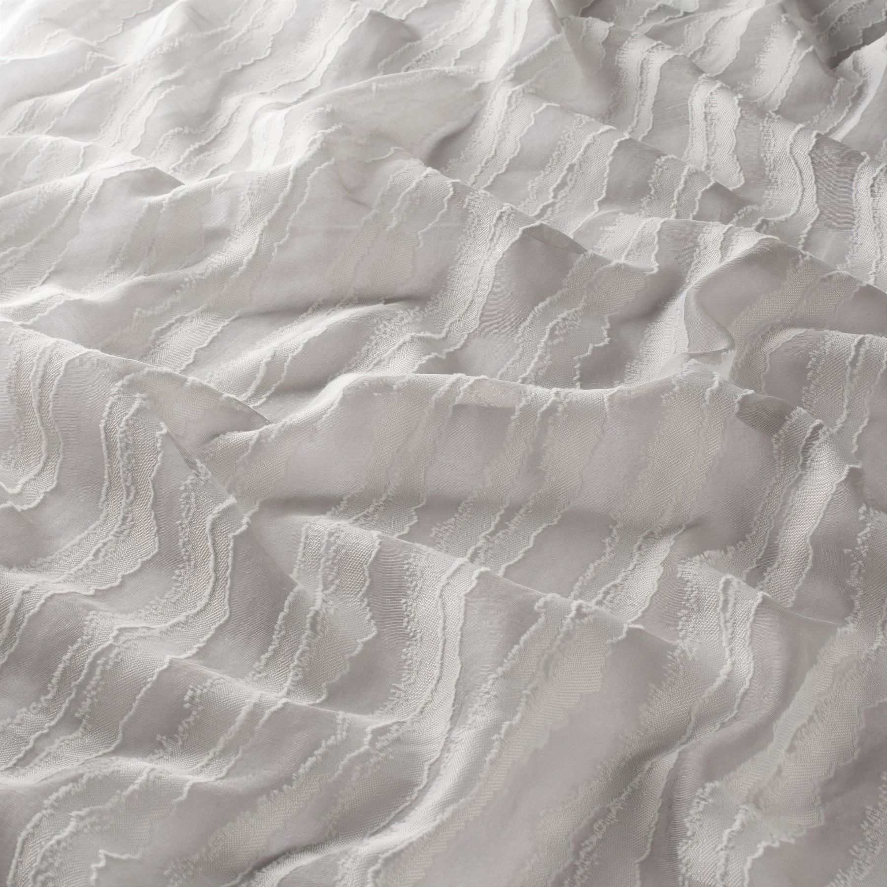 Ja7086 091 Wavy Jab Vorhangstoff Meterware Gemustert Grau