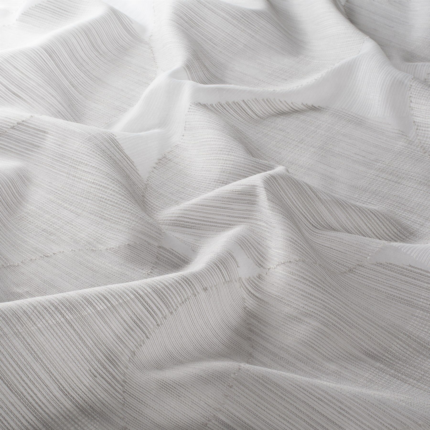 Ja7087 070 Plato Jab Vorhangstoff Meterware Gemustert Grau