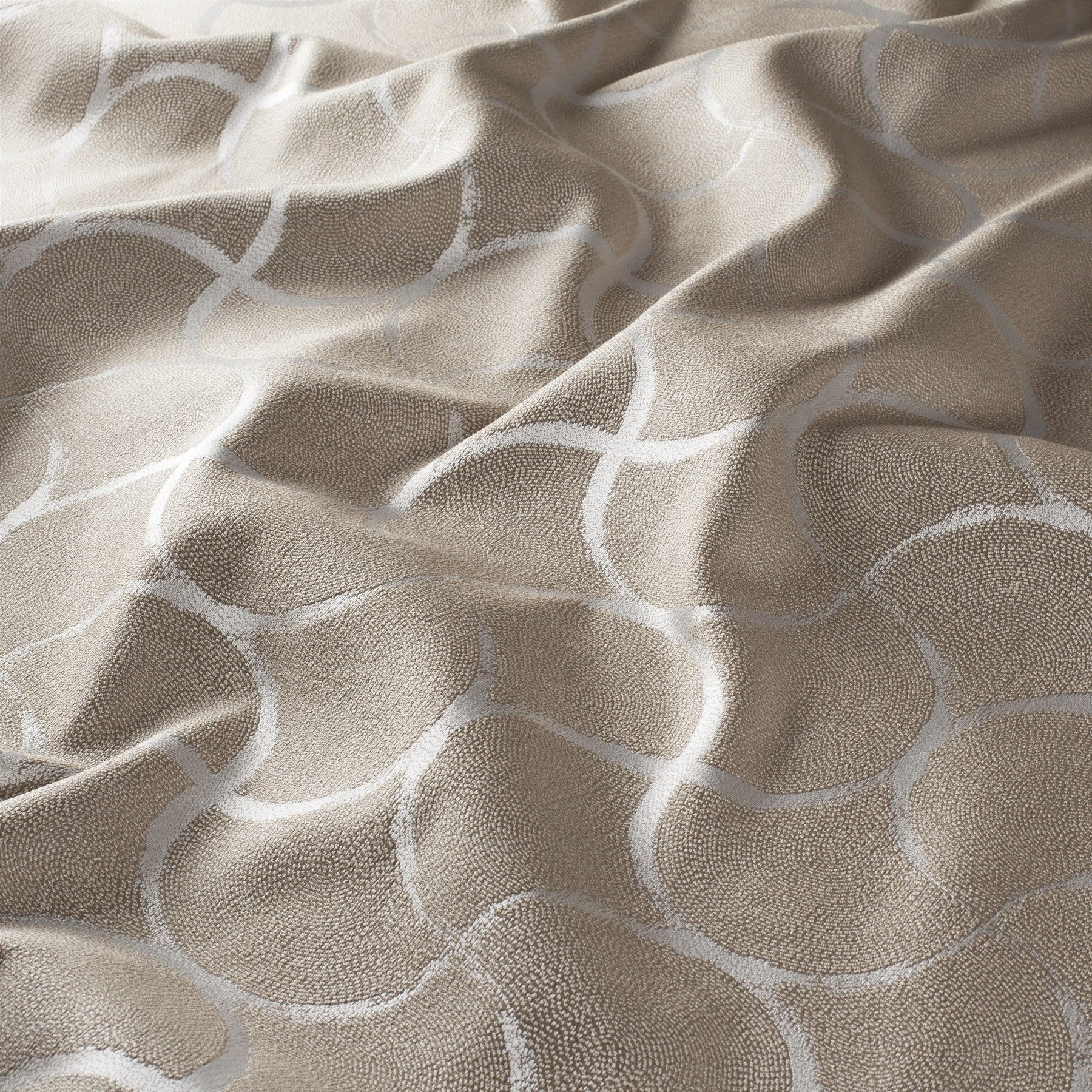 Ja7112 020 Mosaic Jab Vorhangstoff Meterware Gemustert Braun