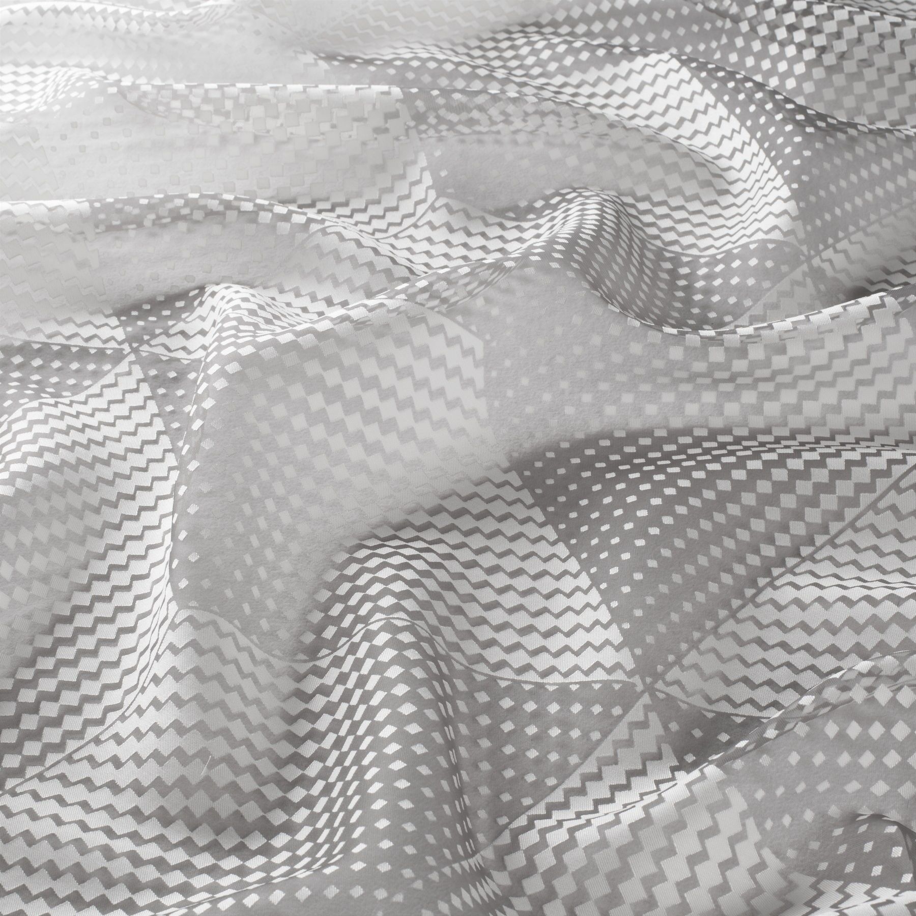 Ja8065 091 Spike Jab Vorhangstoff Meterware Gemustert Grau