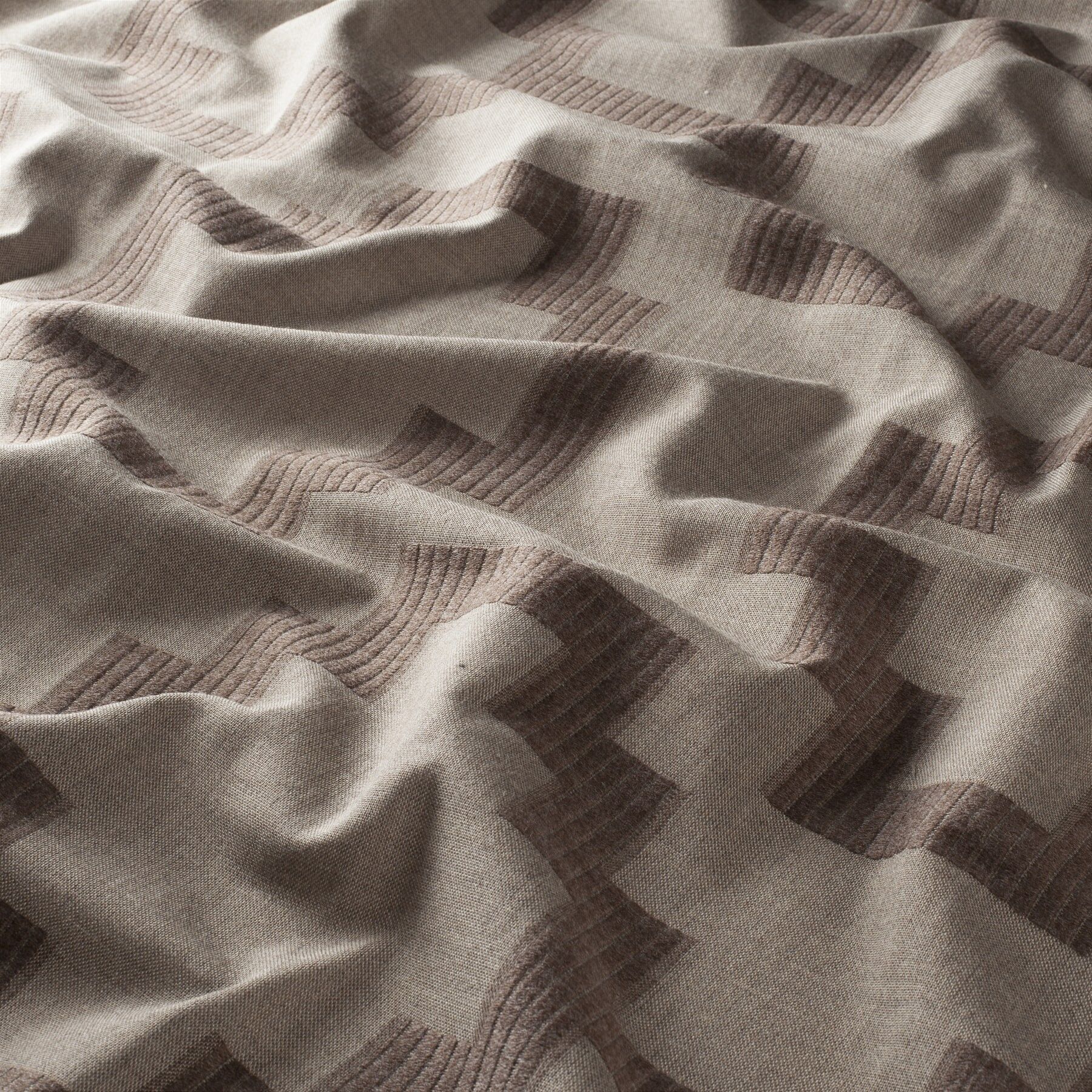 Ch3263 020 Celebrity Jab Vorhangstoff Meterware Gemustert Braun