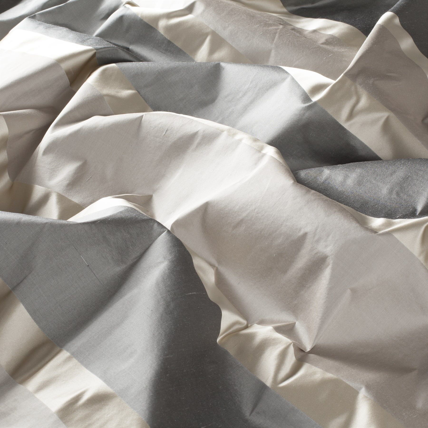 9 7917 091 Aloro Jab Vorhangstoff Meterware Gestreift Grau