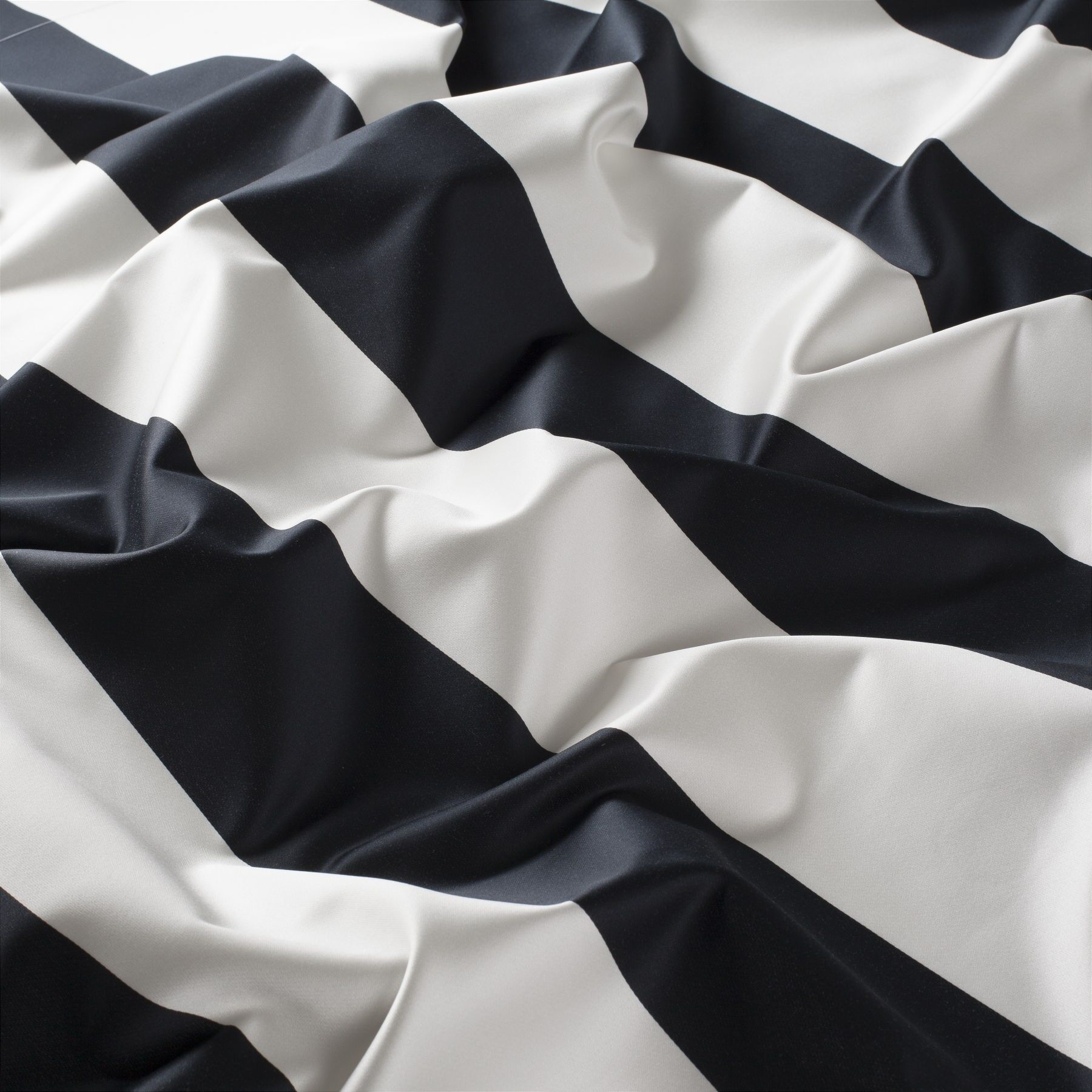 9 7692 095 Superstar Jab Vorhangstoff Meterware Gestreift Schwarz Weiss