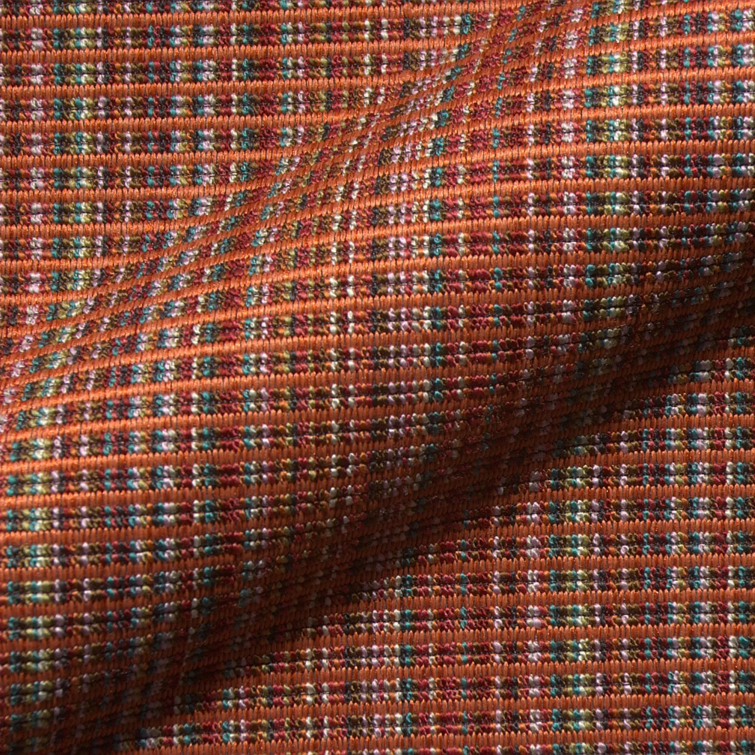 Elodie Aurora 311 Hoepke Q2 Moebelstoff Gemustert Orange