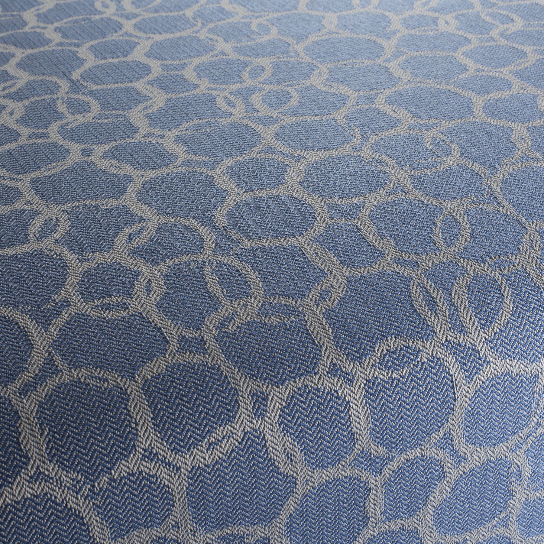 Ja2051 051 Santa Cruz In Und Outdoor Polsterstoff Jab Anstoetz Gemustert Grau Blau