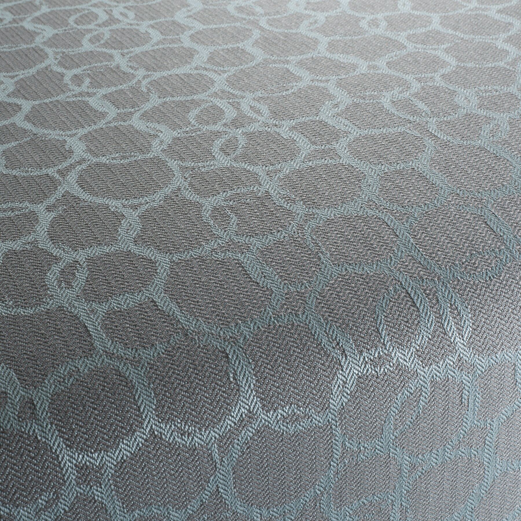 Ja2051 080 Santa Cruz In Und Outdoor Polsterstoff Jab Anstoetz Gemustert Grau Tuerkis