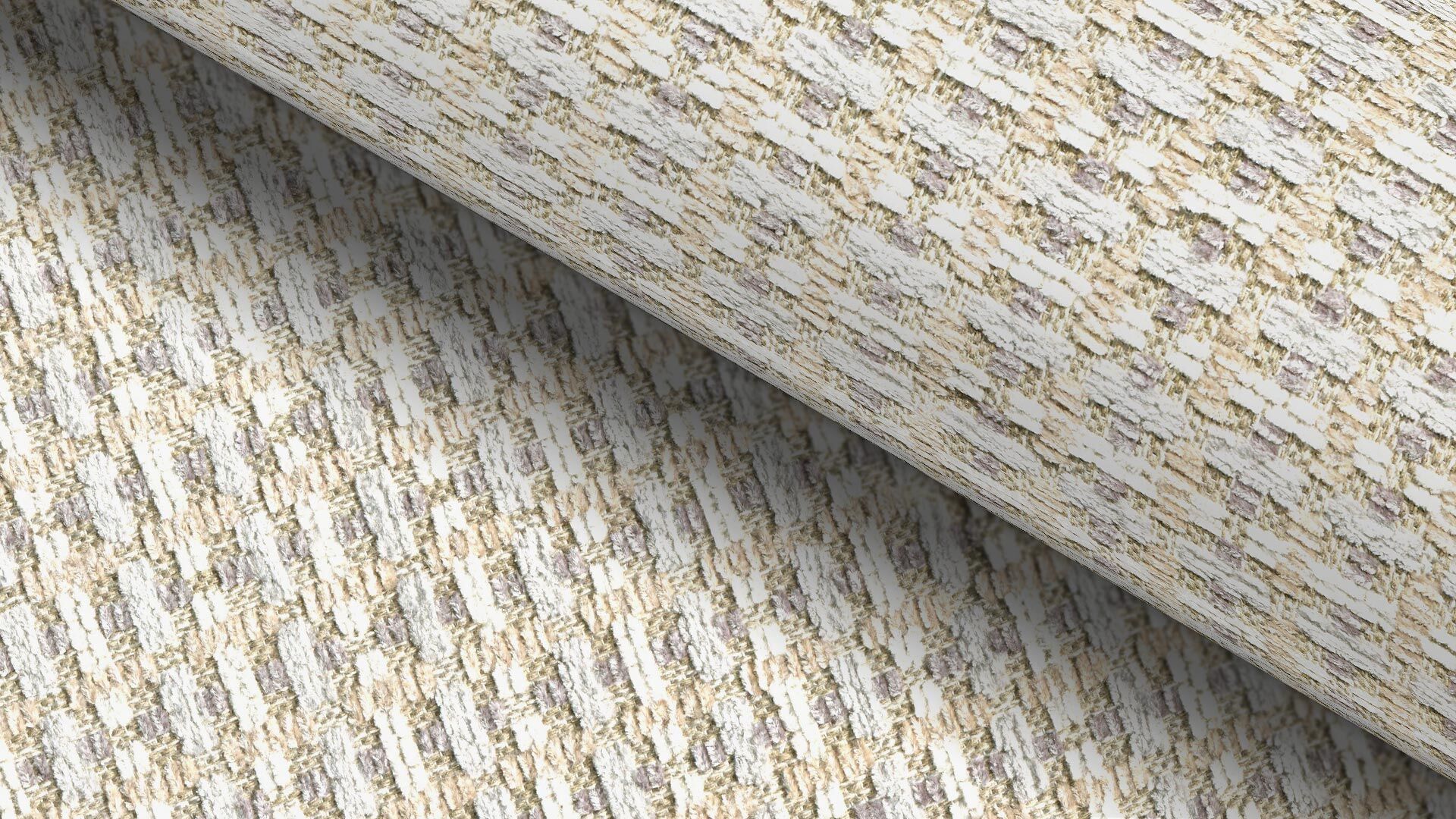 Möbelstoff Braga 313200 Karo Beige Grau