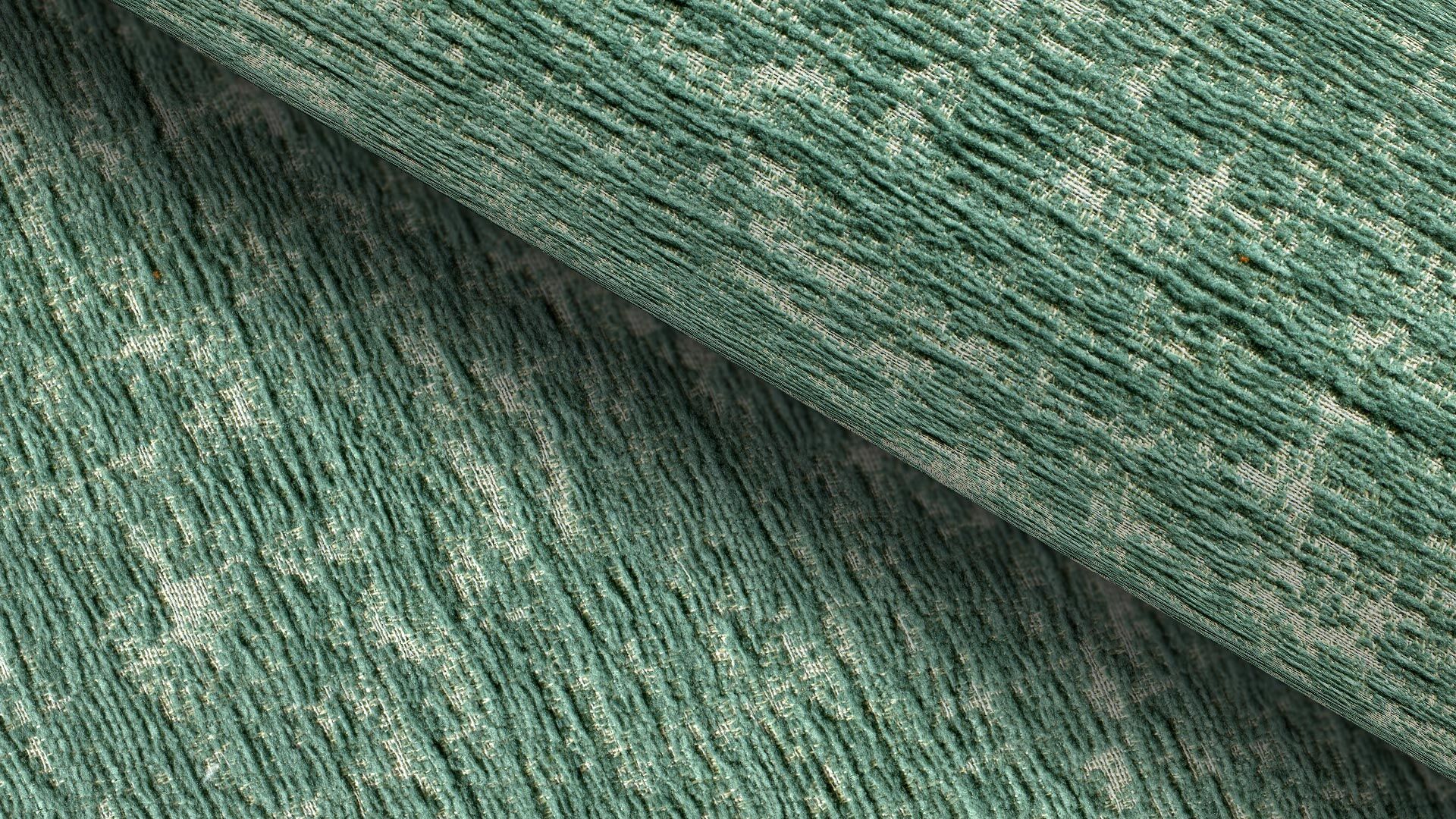 396019 Modena 2 Nachhaltiger Chenille Polsterstoff Fleckschutz Mint