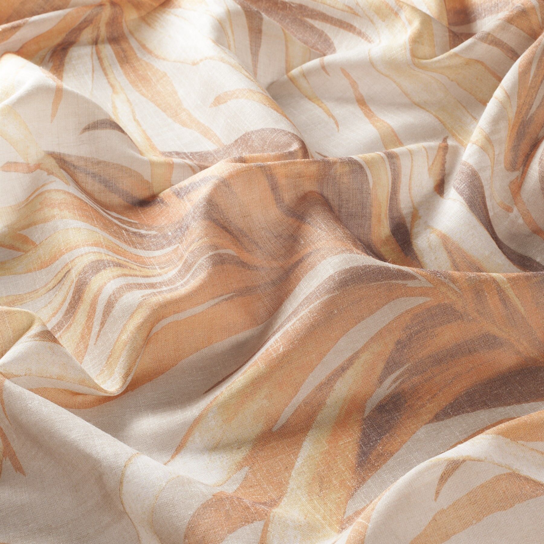 1 8889 040 Costa Rica Jab Vorhangstoff Meterware Gemustert Orange