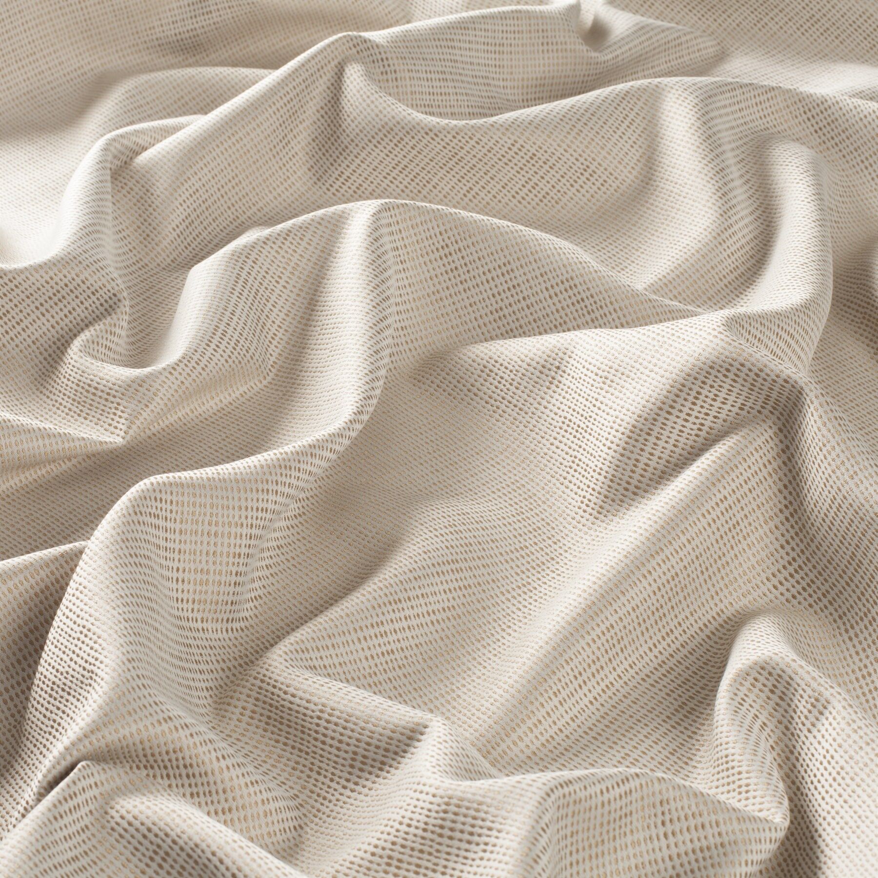 9 7758 072 Bennet Jab Vorhangstoff Meterware Gemustert Beige