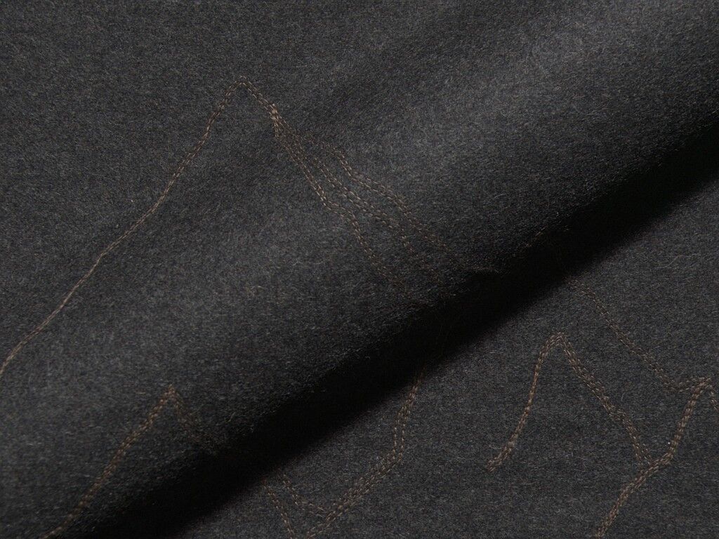 Willow Fr Mountain 454 Hoephe Polsterstoff Wolle Schwarz