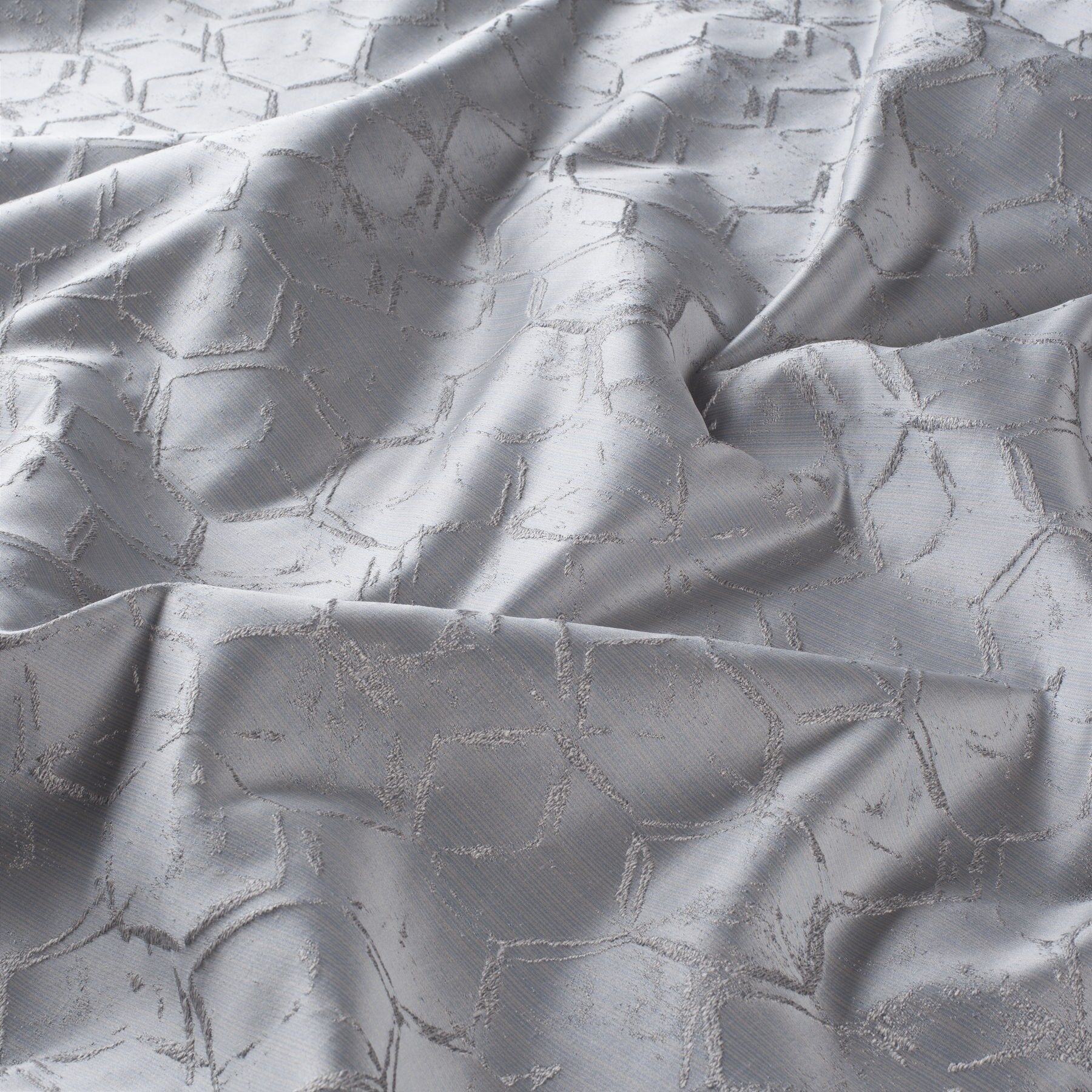 Ja7000 091 Vivace Jab Vorhangstoff Meterware Gemustert Grau