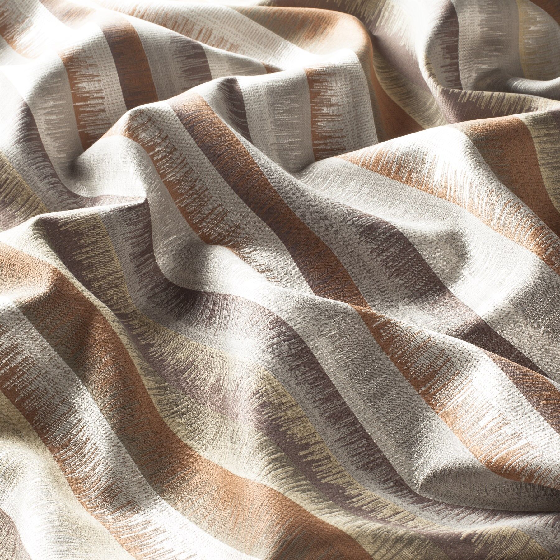 9 7782 060 Bilbao Jab Vorhangstoff Meterware Gestreift Orange